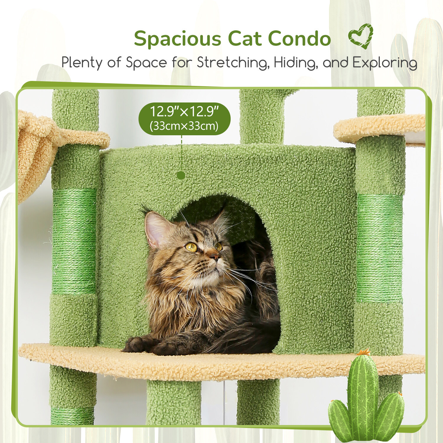 globlazer-c-series-c51-arbre-chat-cactus-51-pouces-vert image 5