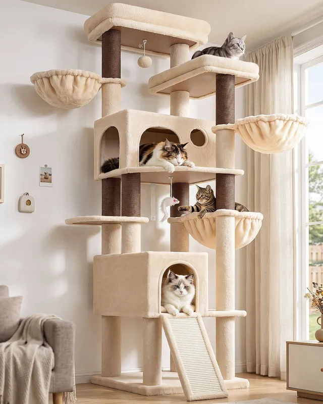 globlazer-f80k-arbre-chat-g-ant-203-cm-grands-chats image 1