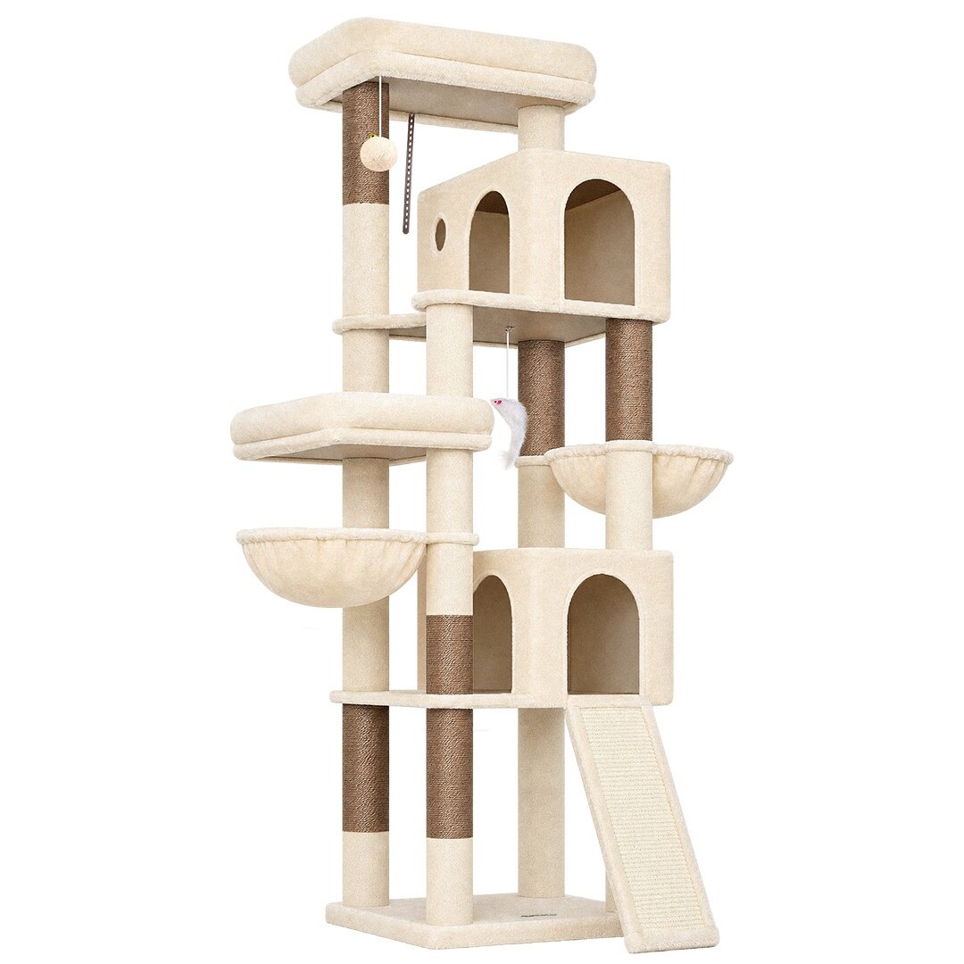 globlazer-f-series-f72h-arbre-chat-beige-72-pouces-compact image 2