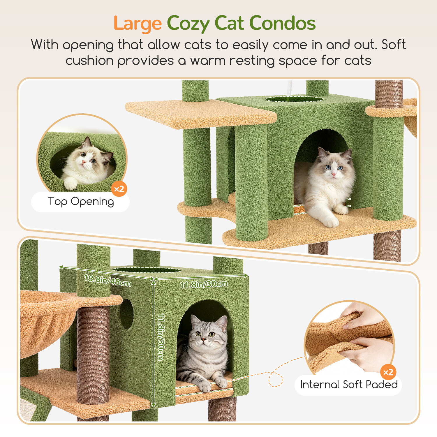 globlazer-s-series-s78g-arbre-chat-78-pouces-vert-cactus-xxl image 4