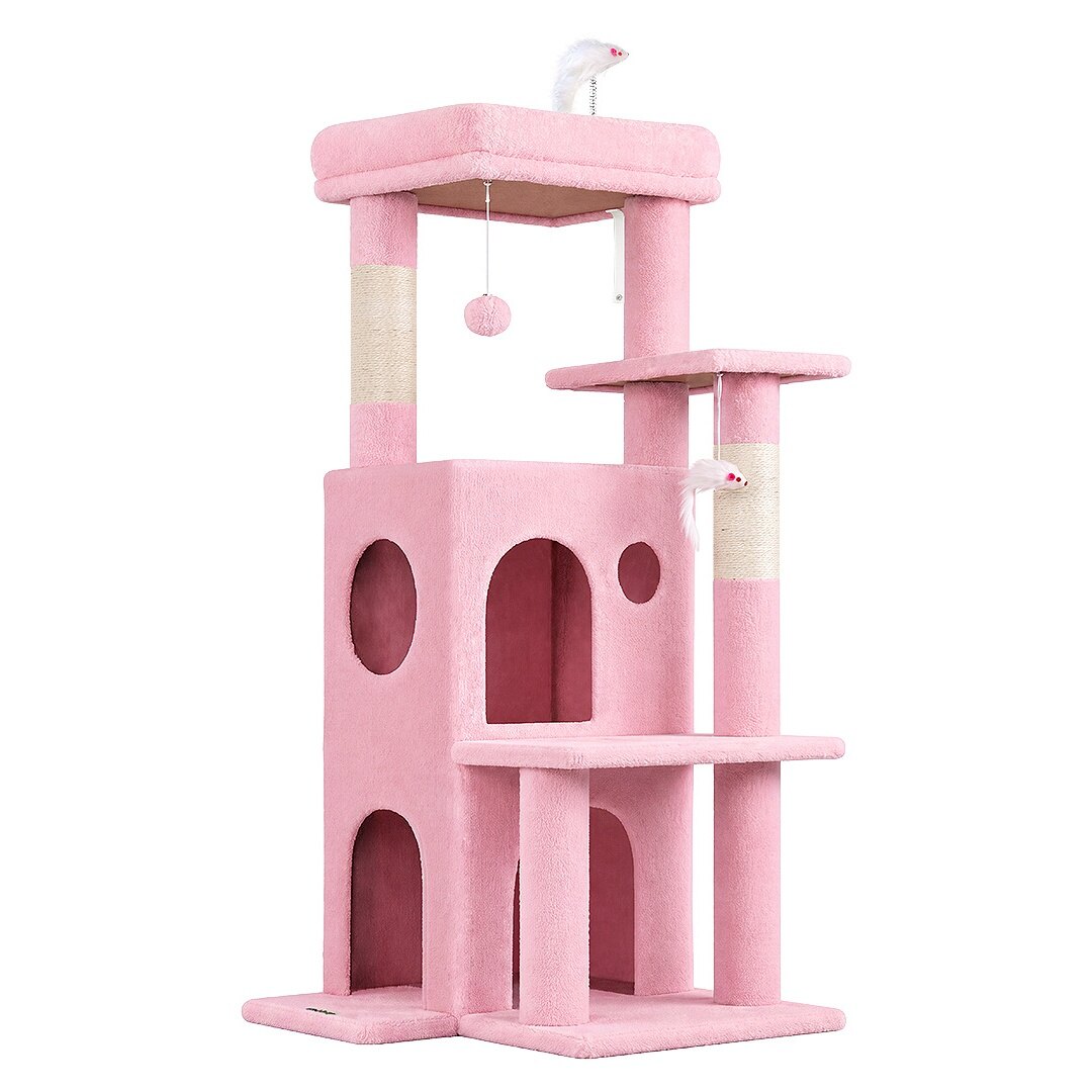 globlazer-f-series-fc50-arbre-chat-rose-50-pouces-grands-chats image 2