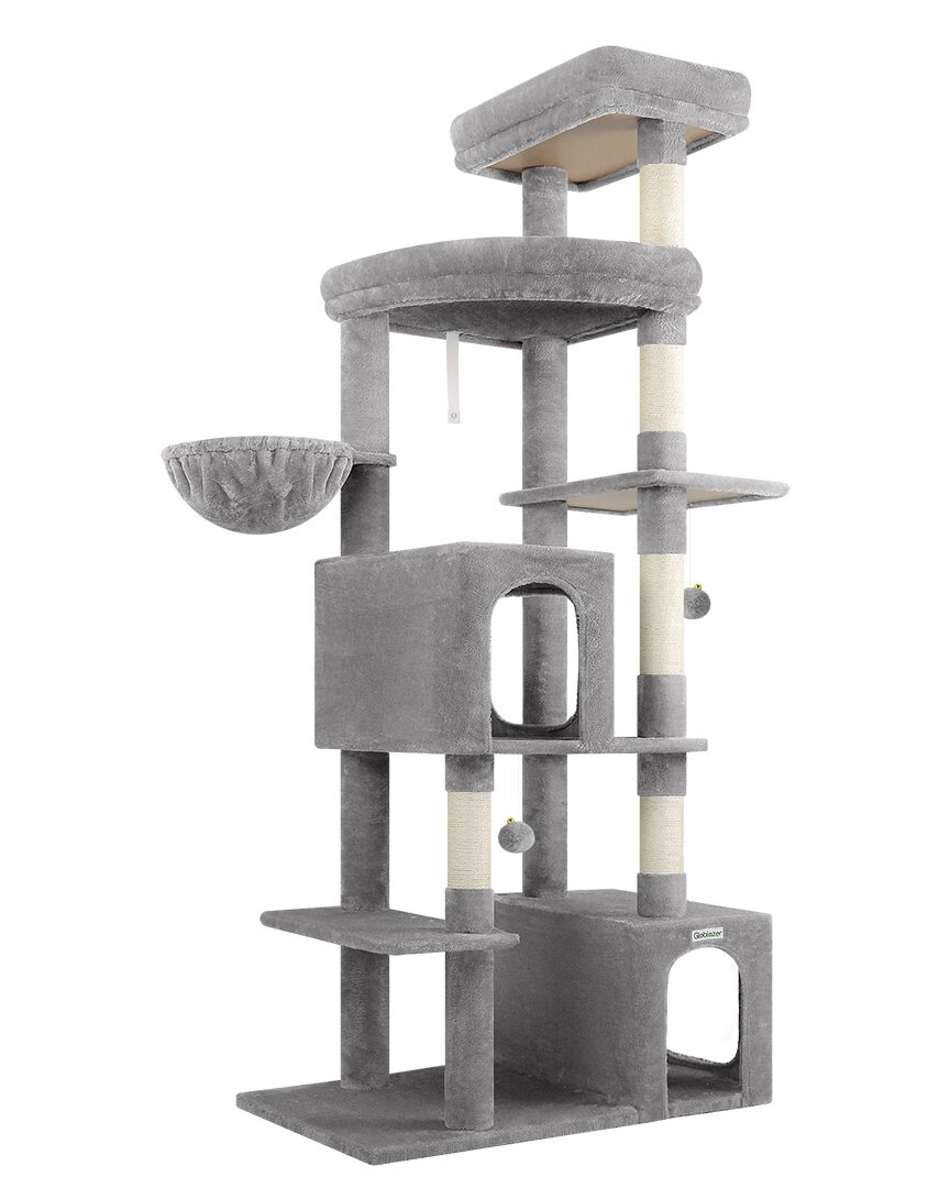 globlazer-f-series-f70e-arbre-chat-gris-clair-70-pouces image 2
