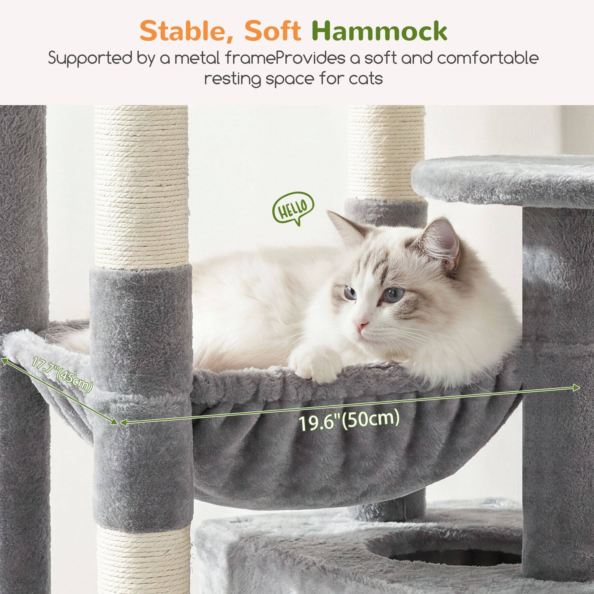 globlazer-f80g-arbre-chat-gris-clair-80-pouces-grand image 6