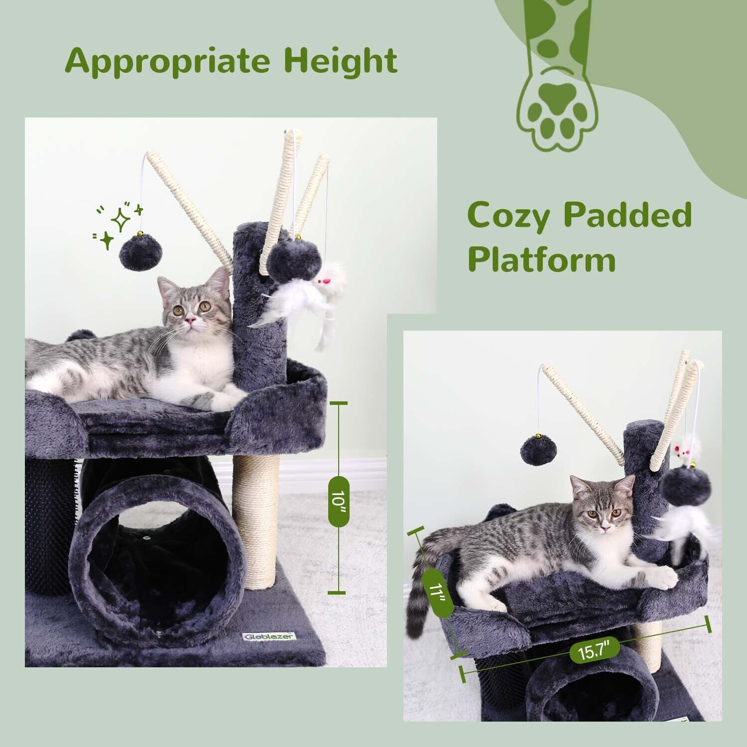 globlazer-f-series-i25-arbre-chat-gris-fonc-63-cm image 5
