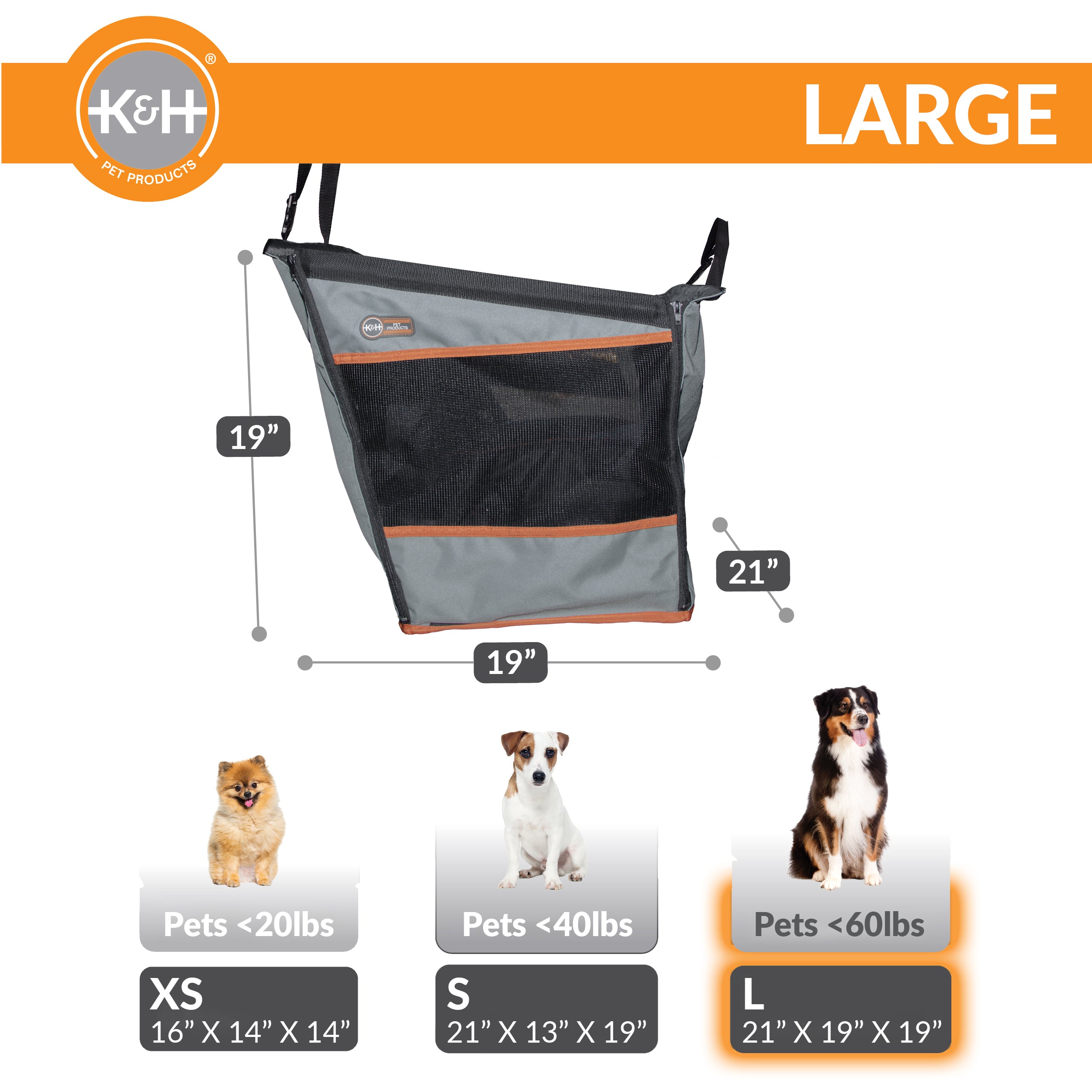 k-h-si-ge-chien-voiture-gris-panier-transport-large image 8