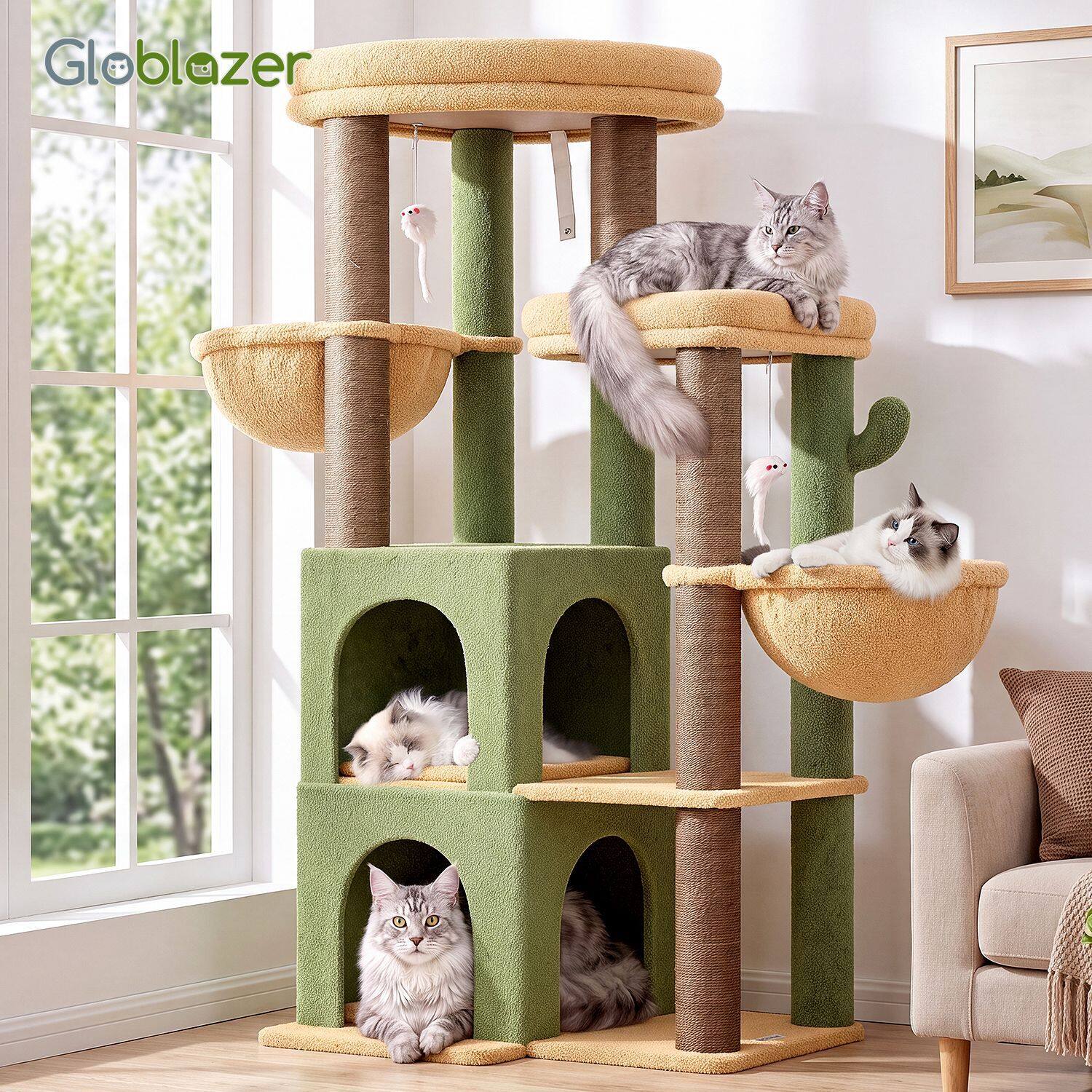 globlazer-s63-arbre-chat-vert-cactus-160-cm image 8