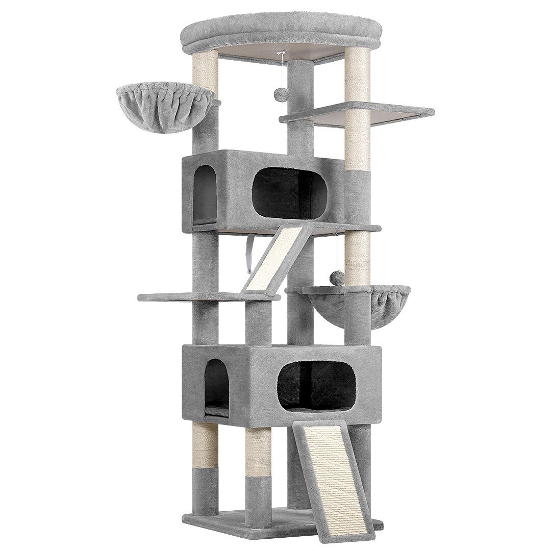 globlazer-s80h-arbre-chat-gris-clair-203-cm image 2