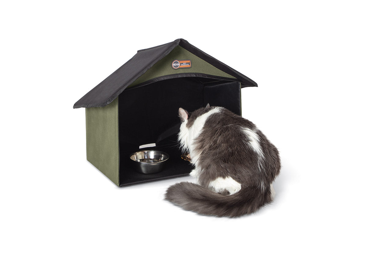 k-h-outdoor-kitty-dining-room-abri-gamelle-chat-14x20-nylon image 2