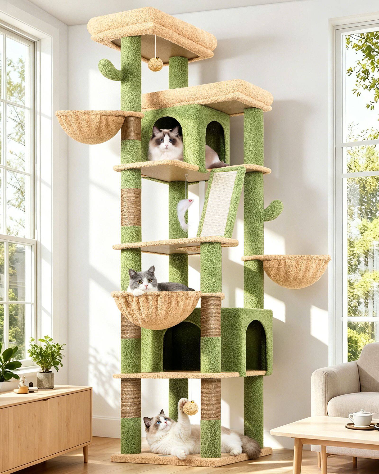 globlazer-s80g-arbre-chat-cactus-vert-203-cm image 1