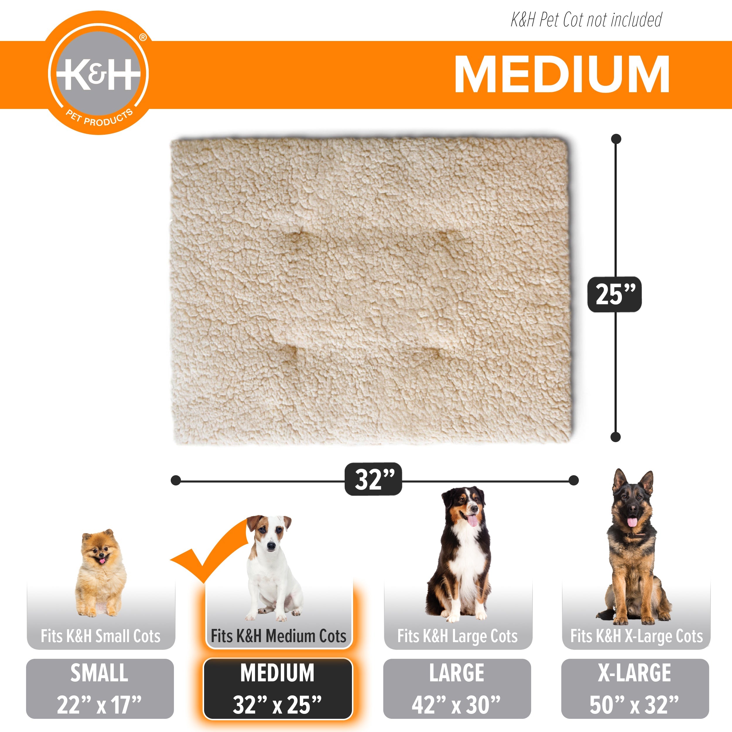 k-h-pet-cot-pad-matelas-lit-medium-25x32-polaire image 5