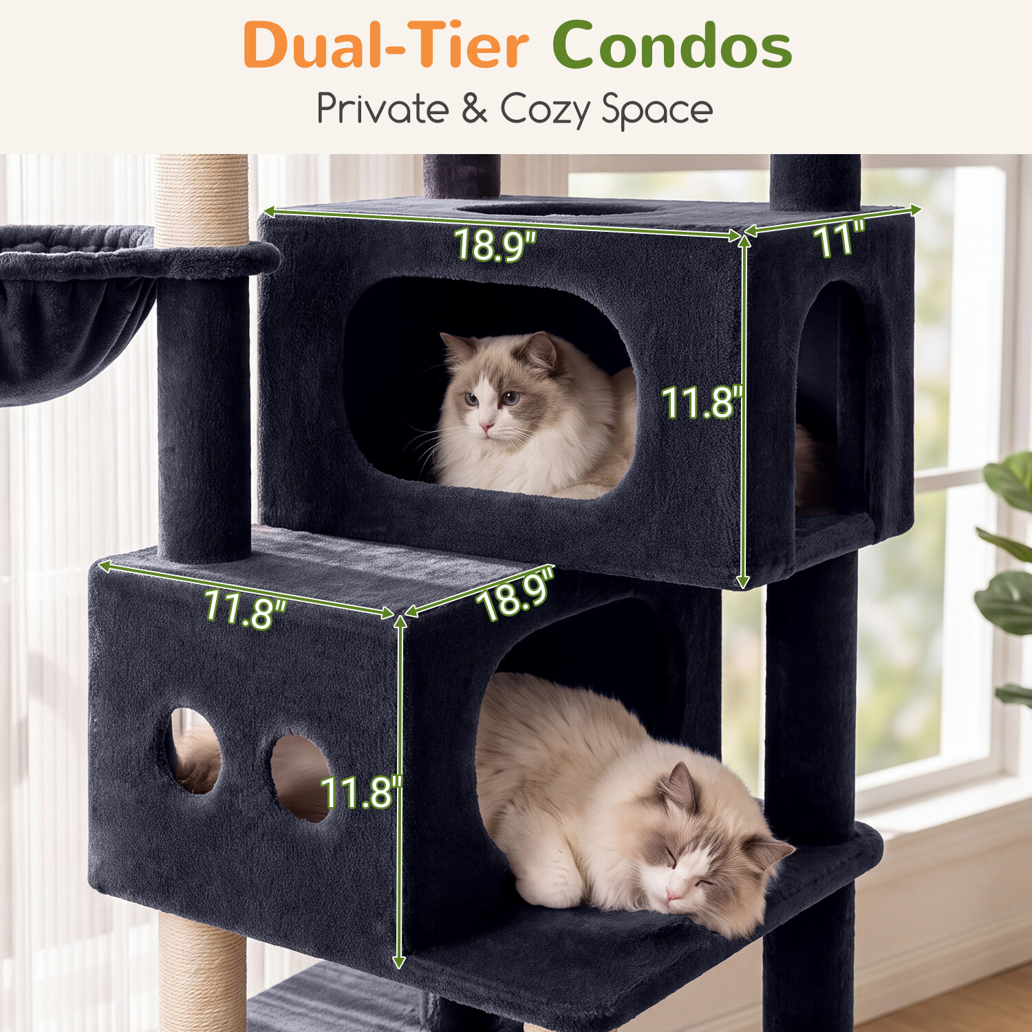 globlazer-f81e-arbre-chat-xxl-gris-206-cm-grand-chat image 4