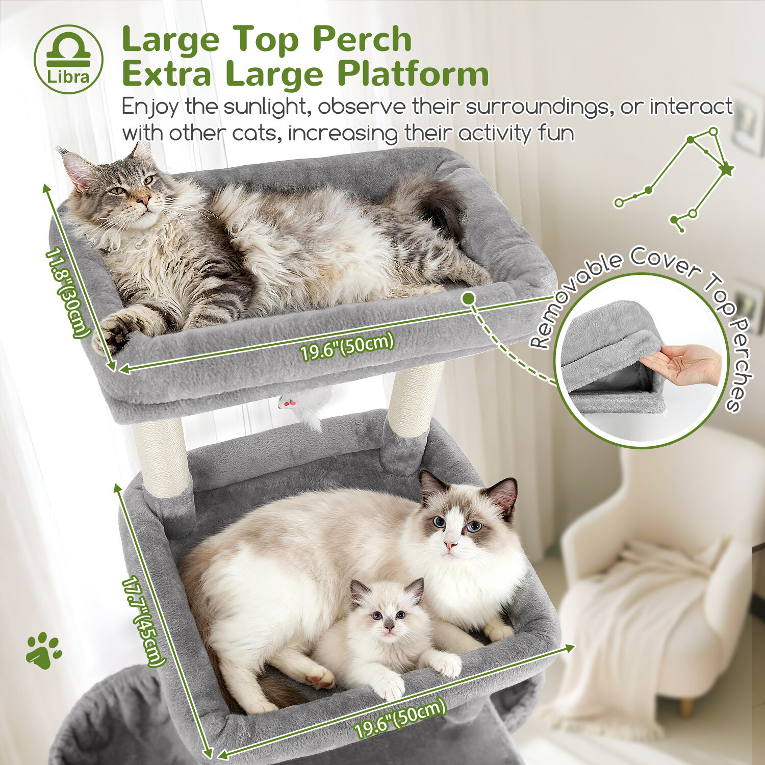 globlazer-z78-arbre-chat-grand-198-cm-gris-clair image 4