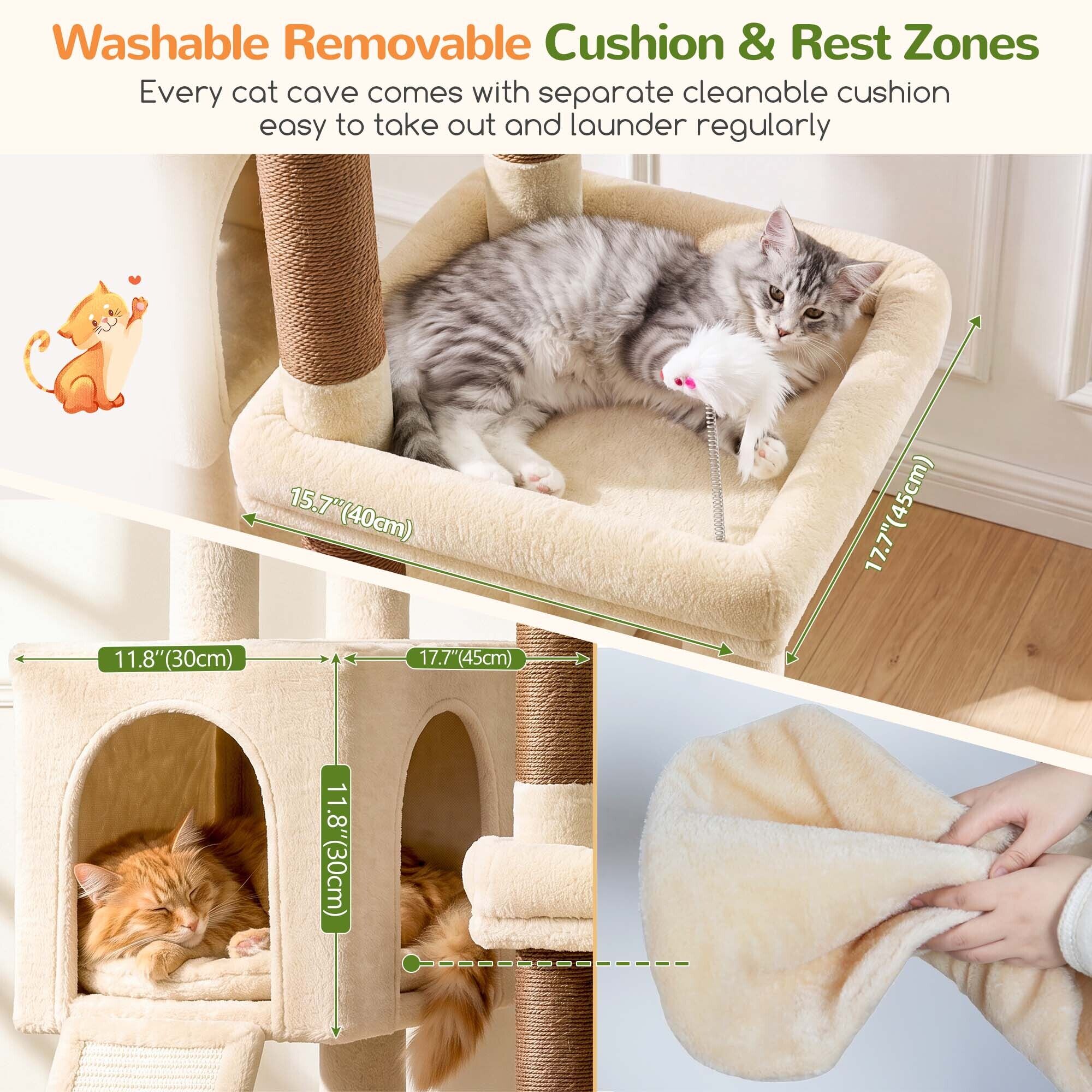 globlazer-s-series-s73b-arbre-chat-beige-185-cm-robust image 6