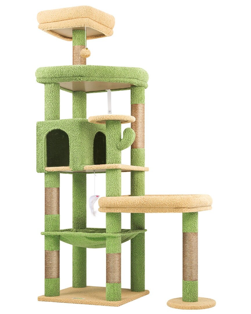 globlazer-s-series-s65-arbre-chat-robuste-vert-cactus-165-cm image 2