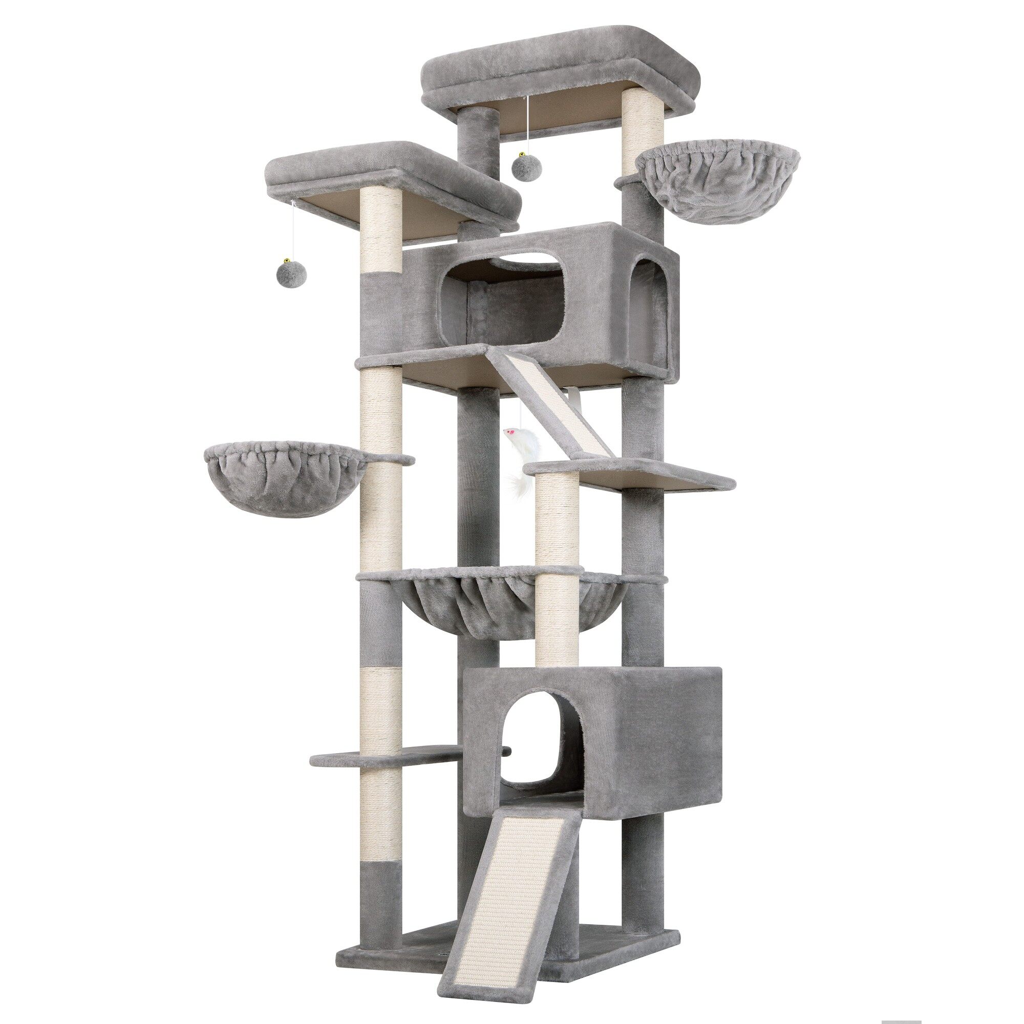 globlazer-f-series-f82d-arbre-chat-gris-clair-82-pouces-grand-chat image 2
