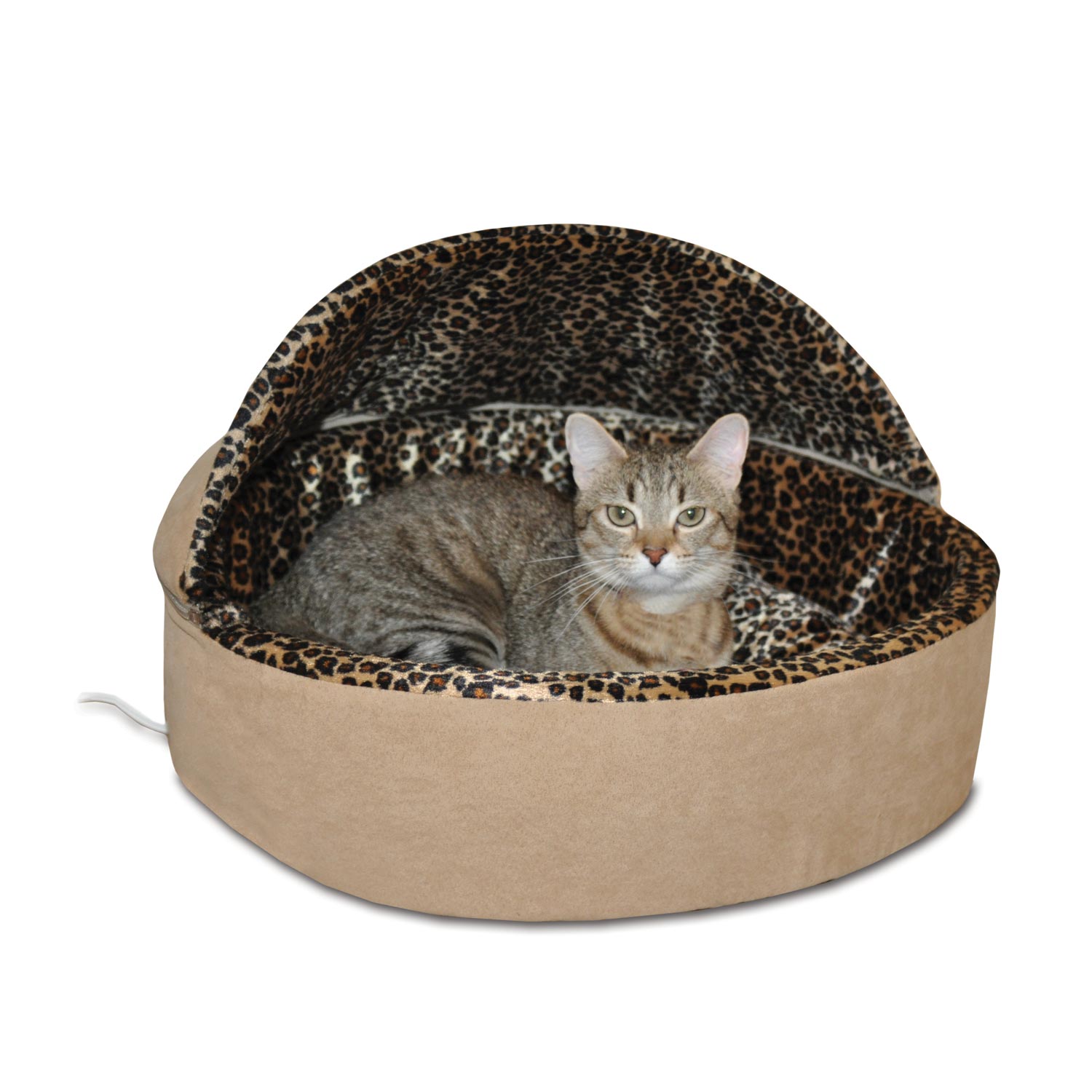 k-h-thermo-kitty-bed-deluxe-lit-chauffant-chat-mocha-small image 3