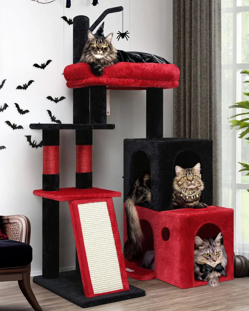 globlazer-f-series-f50-arbre-chat-noir-gothique-127-cm image 1