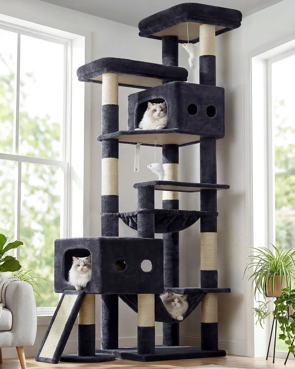 globlazer-s-series-s83g-arbre-chat-grand-gris-fonc-211-cm image 1