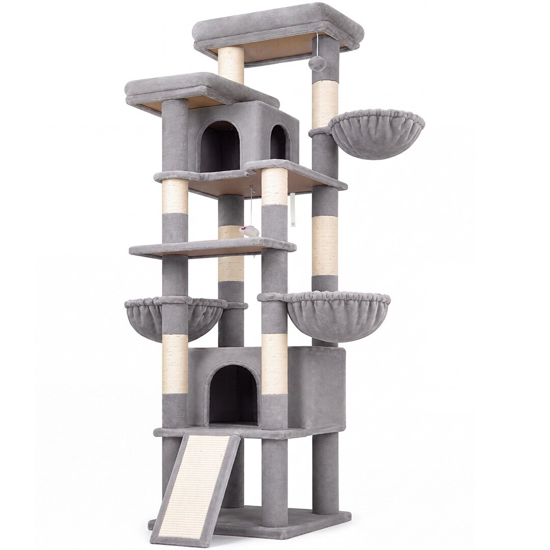 globlazer-f80j-arbre-chat-gris-clair-203-cm-xxl image 2