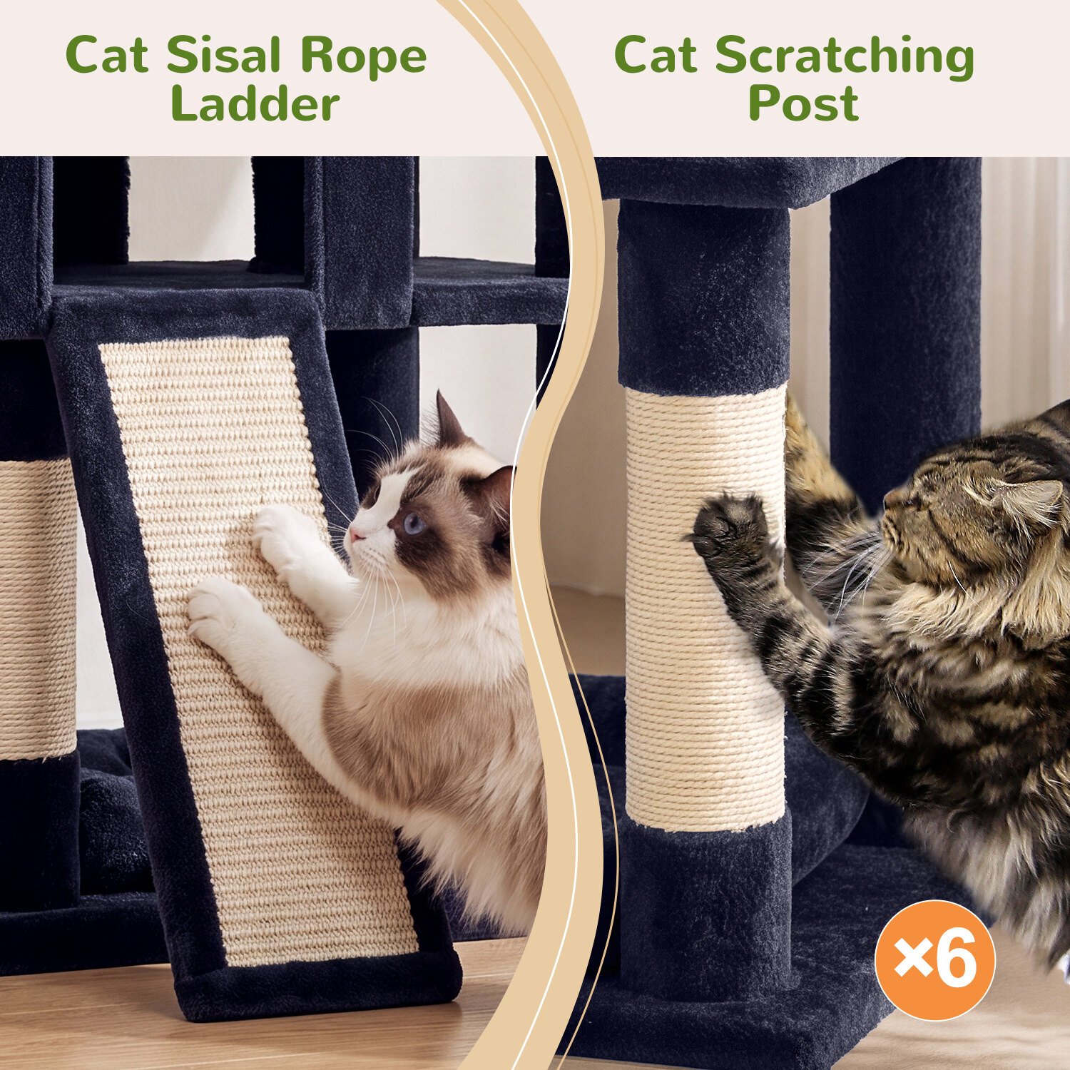 globlazer-s-series-s72-arbre-chat-gris-fum-183-cm-robuste image 4
