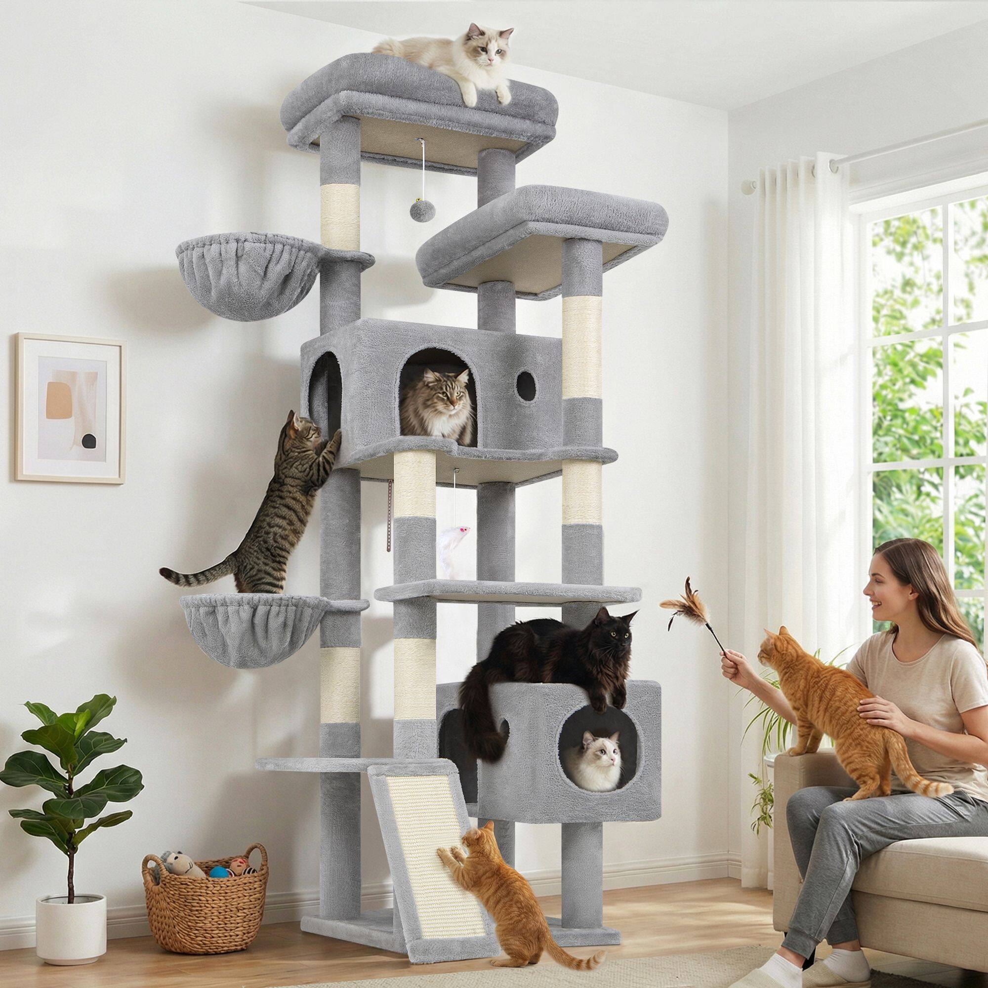 globlazer-s77c-arbre-chat-gris-clair-77-pouces image 8