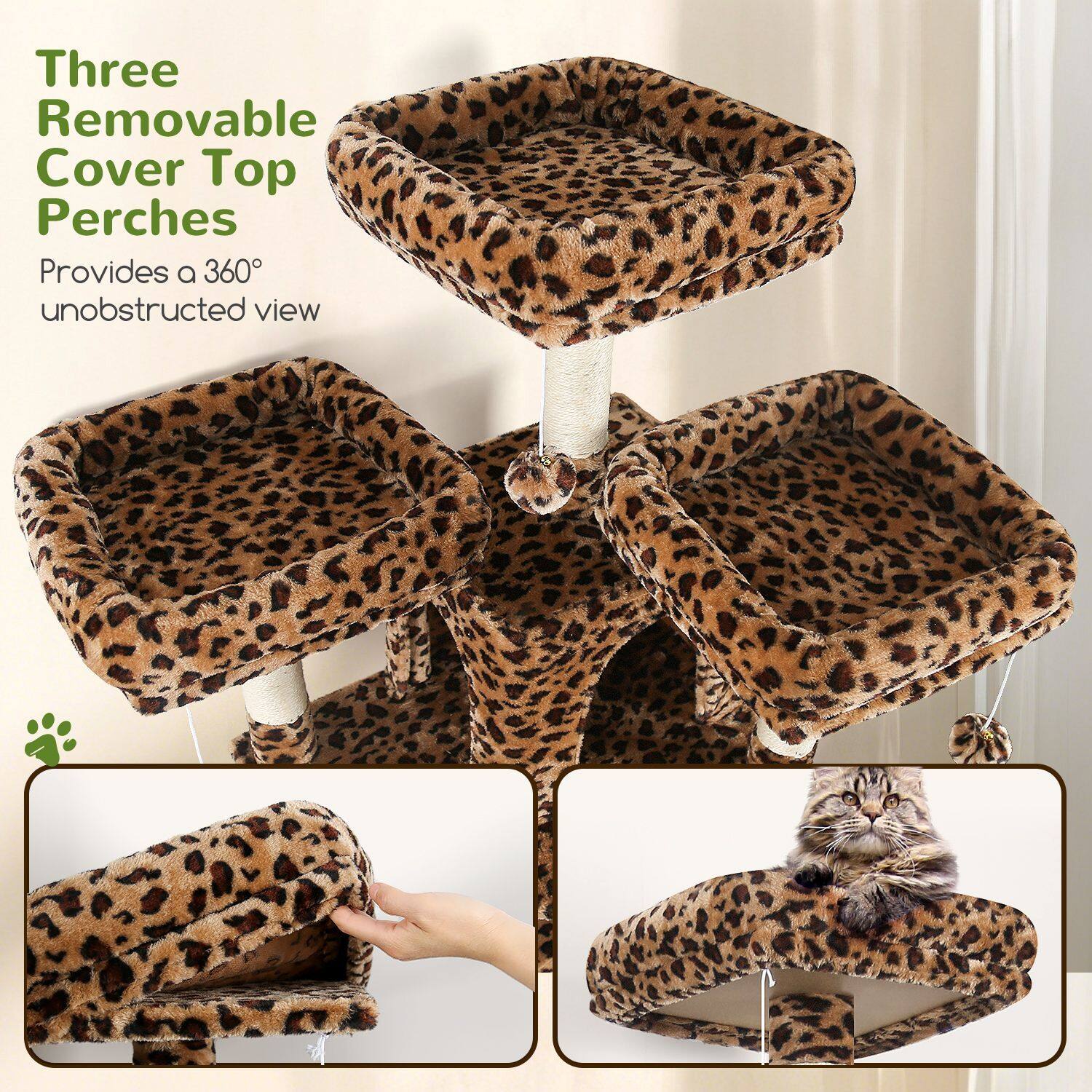 globlazer-f-series-f82-arbre-chat-l-opard-208-cm-xxl image 3