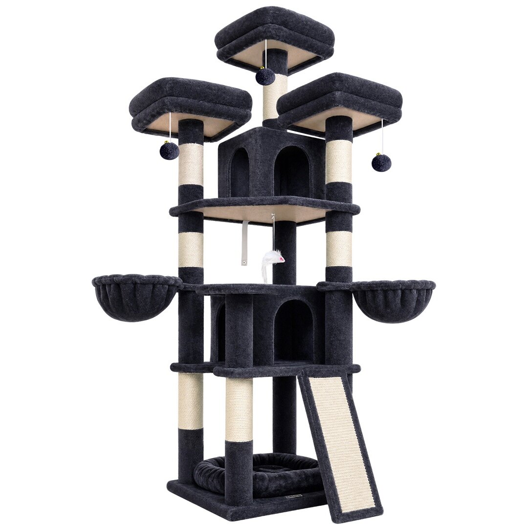 globlazer-f-series-f70h-arbre-chat-gris-fonc-70-pouces-haut image 2