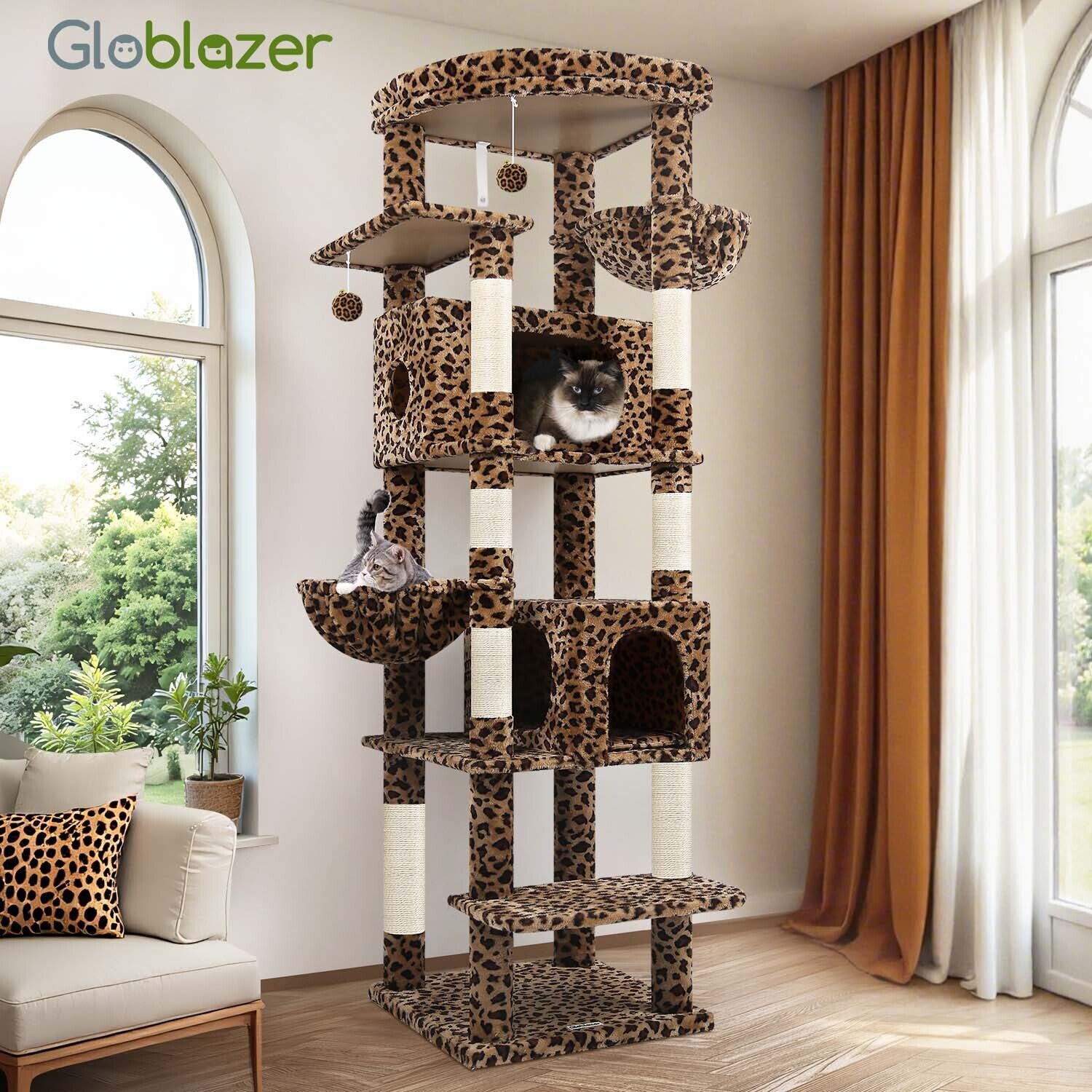 globlazer-s74-arbre-chat-l-opard-74-pouces-grand-mod-le image 8