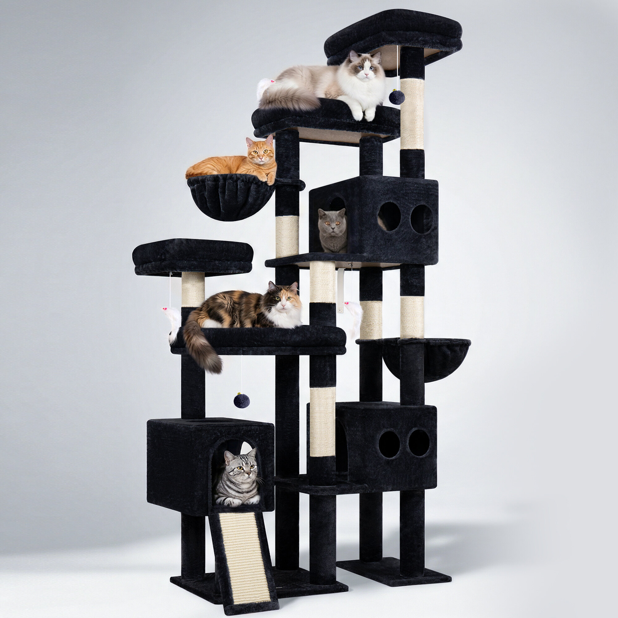 globlazer-s-series-s82d-arbre-chat-gris-fonc-82-pouces image 8