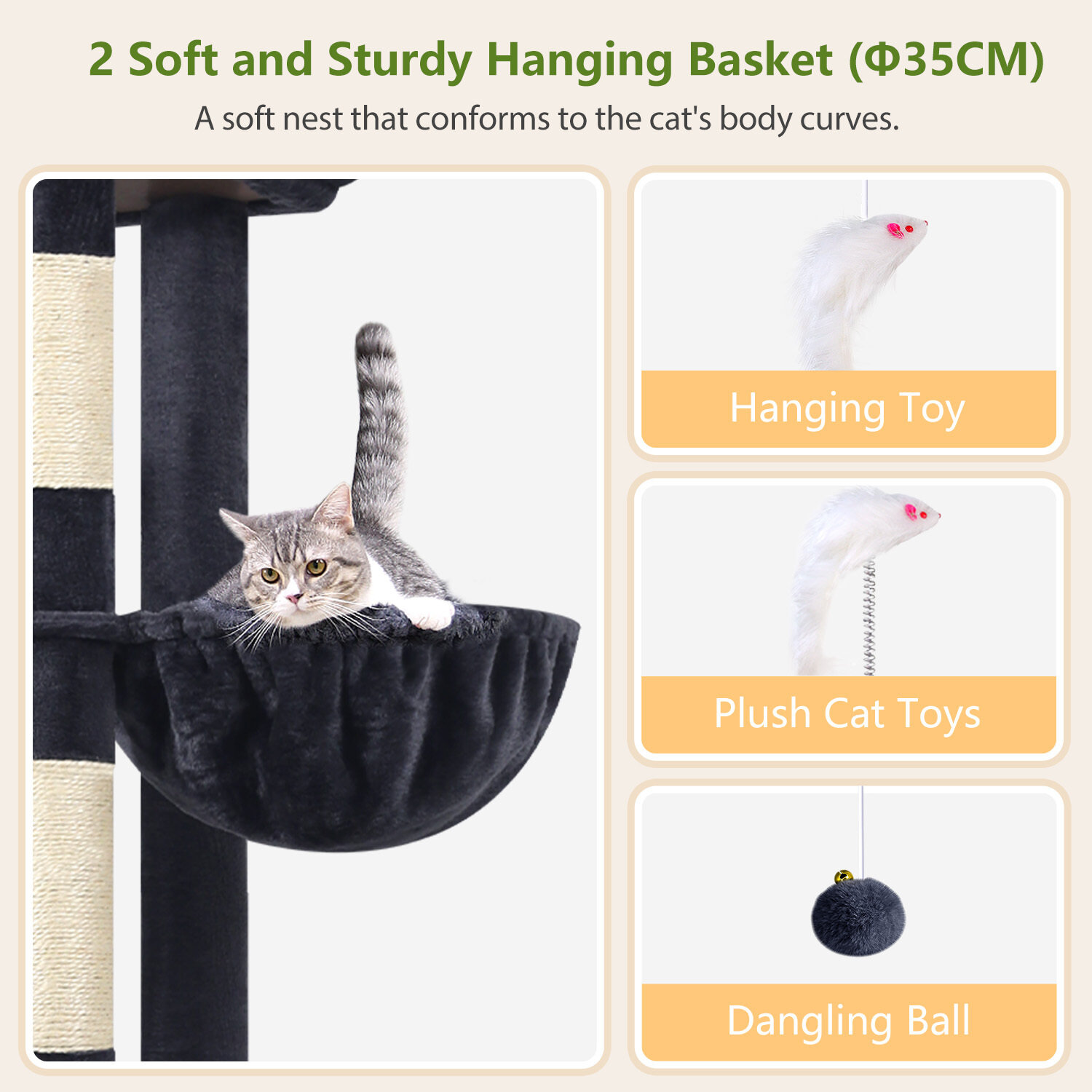 globlazer-s72e-arbre-chat-72-pouces-gris-fonc image 5