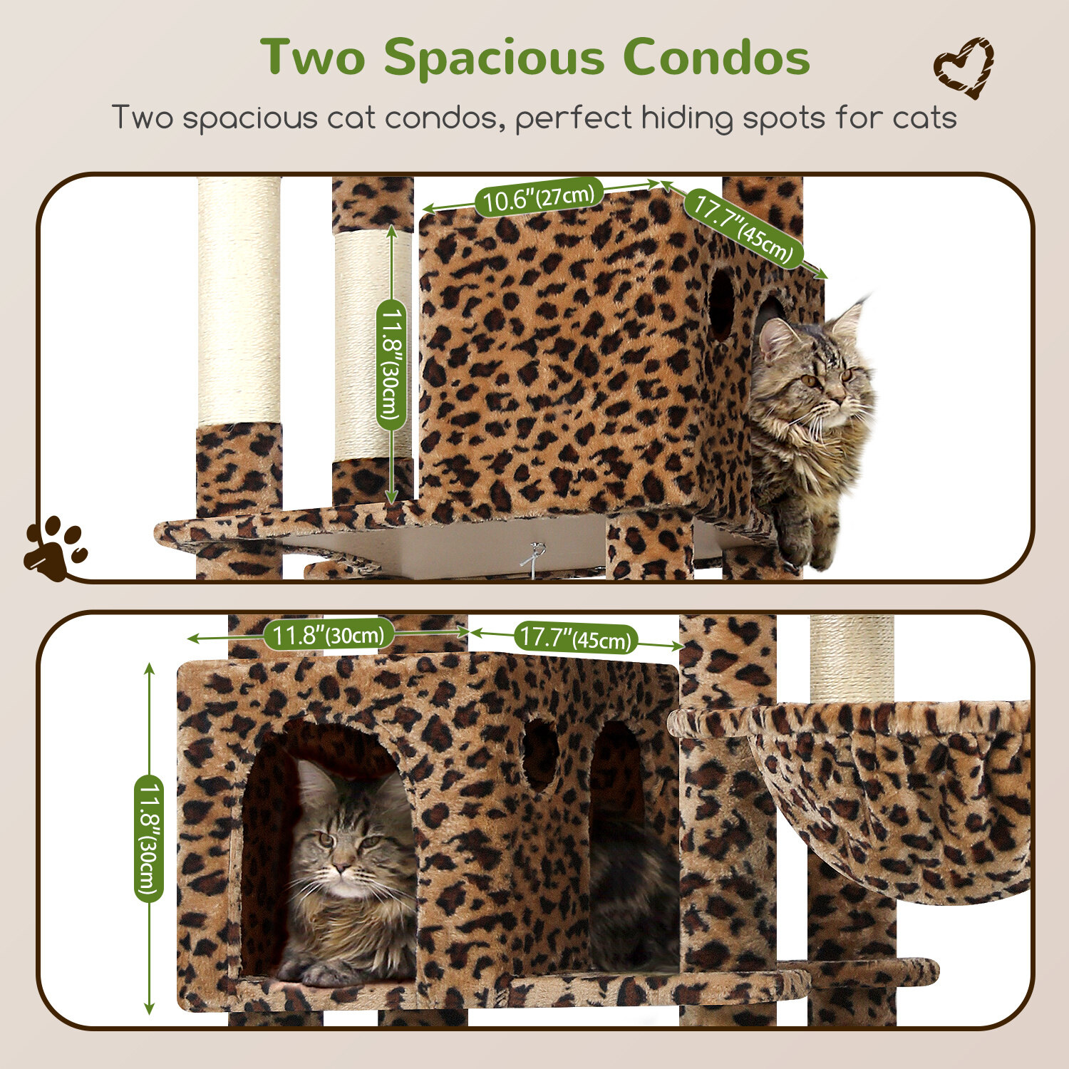 globlazer-f-series-f83-arbre-chat-l-opard-83-pouces-xxl image 4