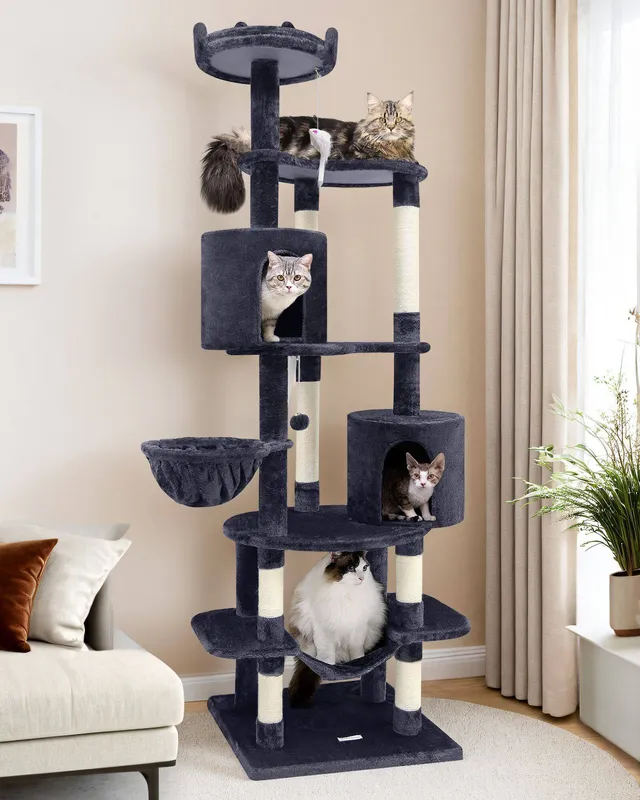 globlazer-c-series-c81-arbre-chat-gris-fonc-206-cm image 1
