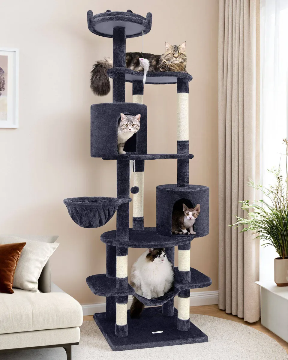 globlazer-c-series-c81-arbre-chat-gris-fonc-206-cm image 1