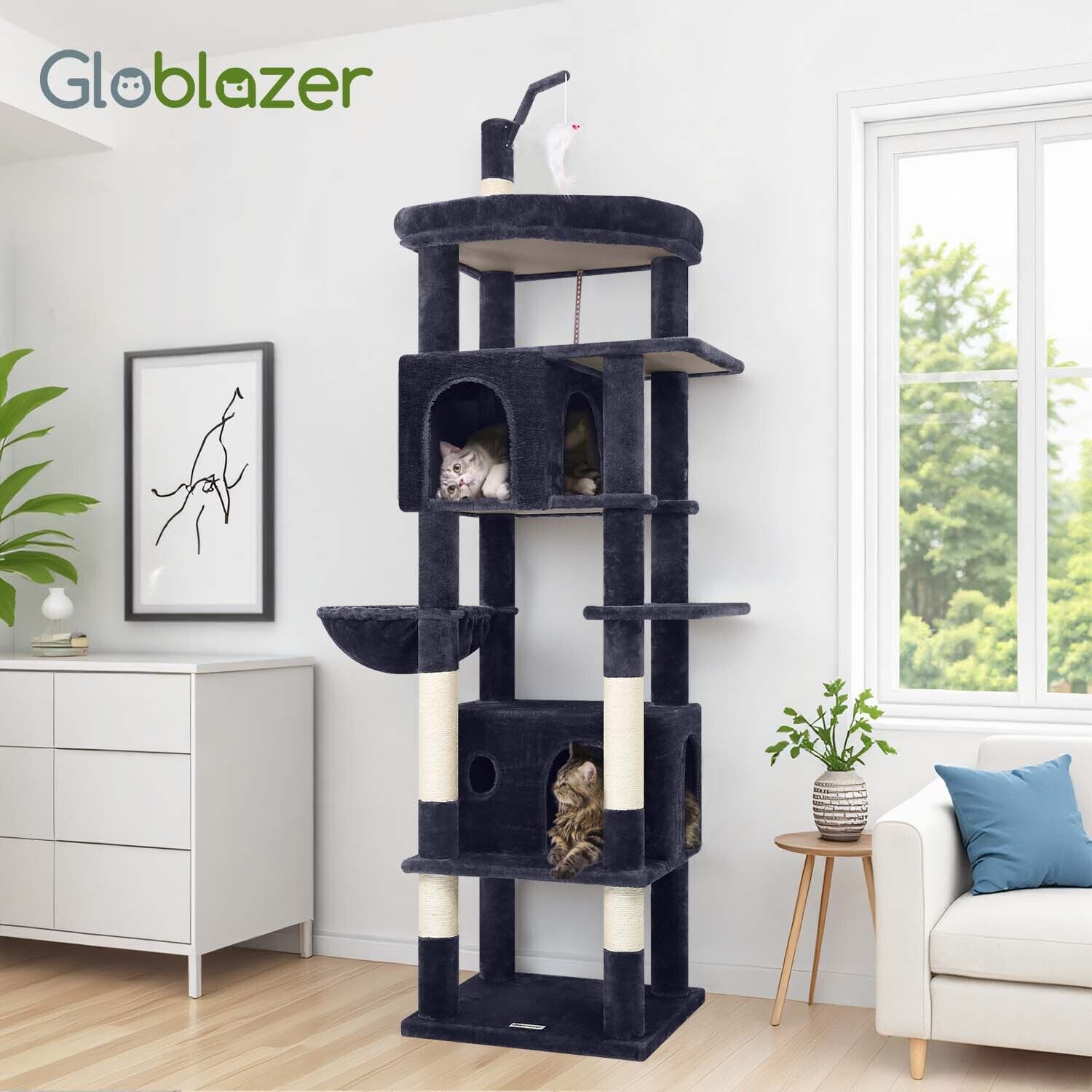 globlazer-f-series-f74b-arbre-chat-gris-fonc-74-pouces image 8