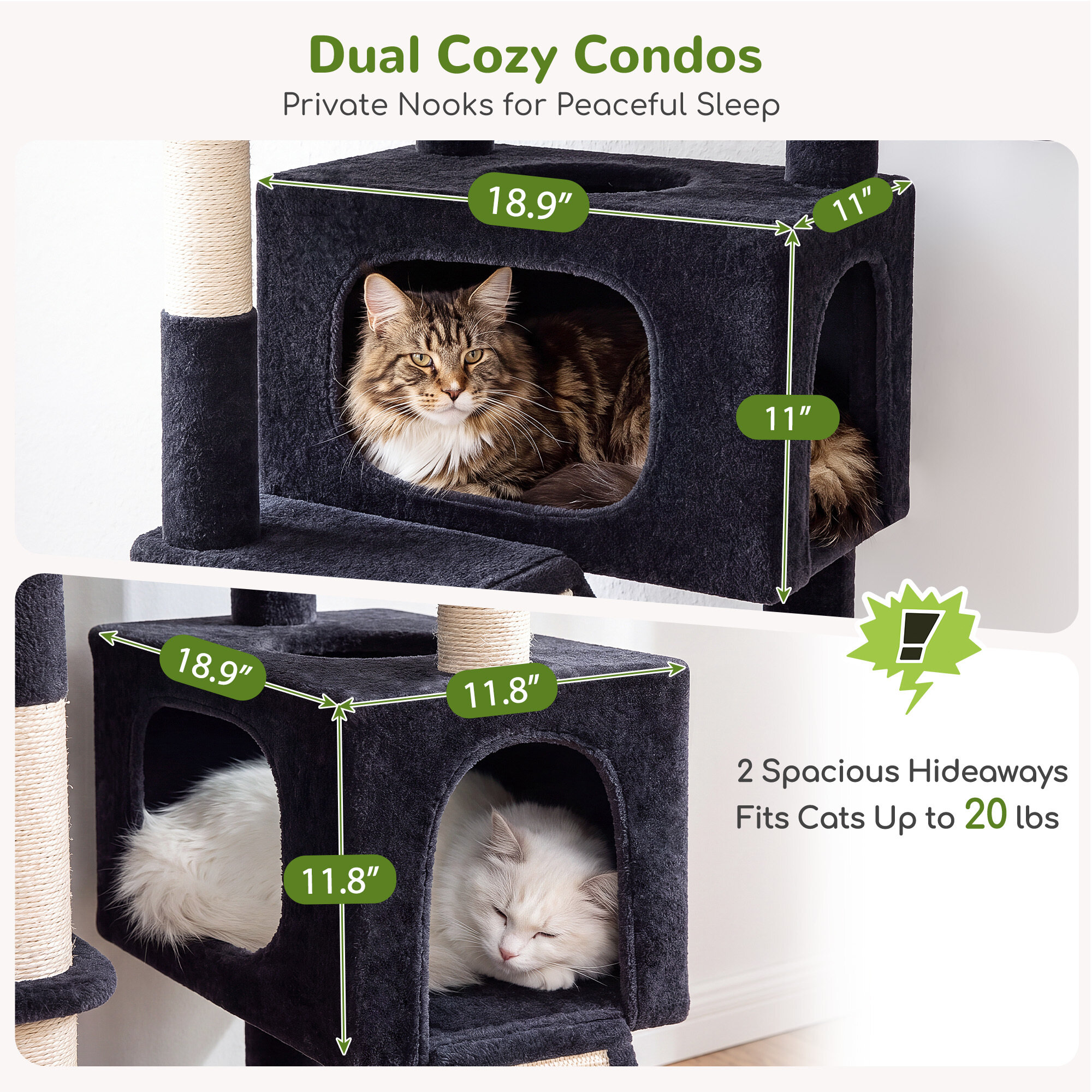 globlazer-f82d-arbre-chat-gris-fonc-82-pouces-grand image 4