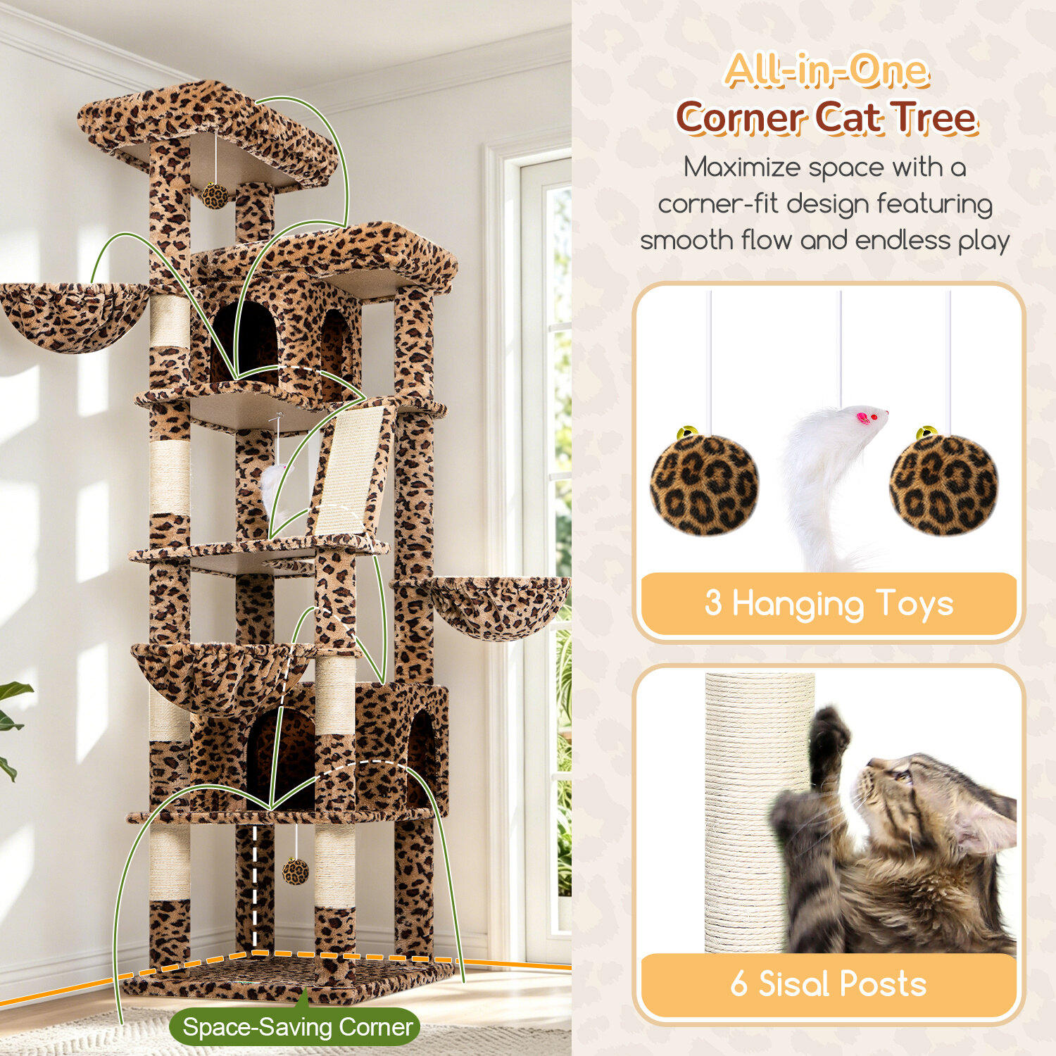 globlazer-s-series-s80g-arbre-chat-l-opard-203-cm image 5
