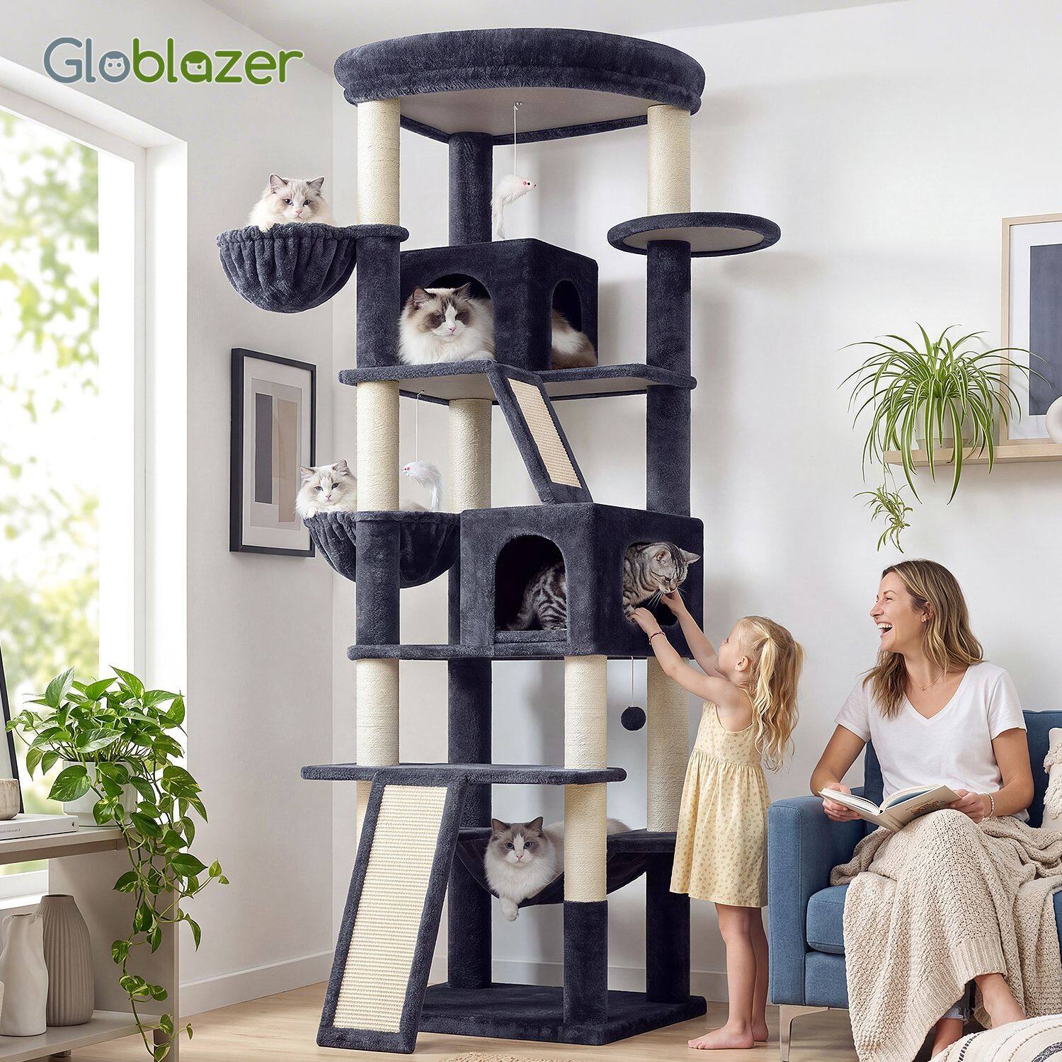globlazer-s81f-arbre-chat-gris-fonc-206-cm-xl image 3