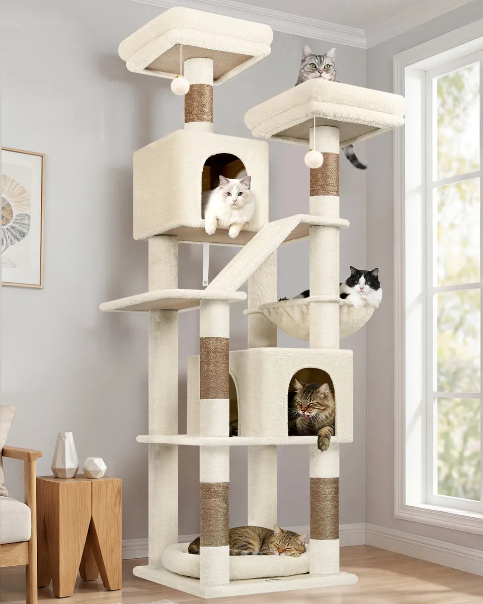 globlazer-f74d-arbre-chat-haut-beige-188-cm image 1