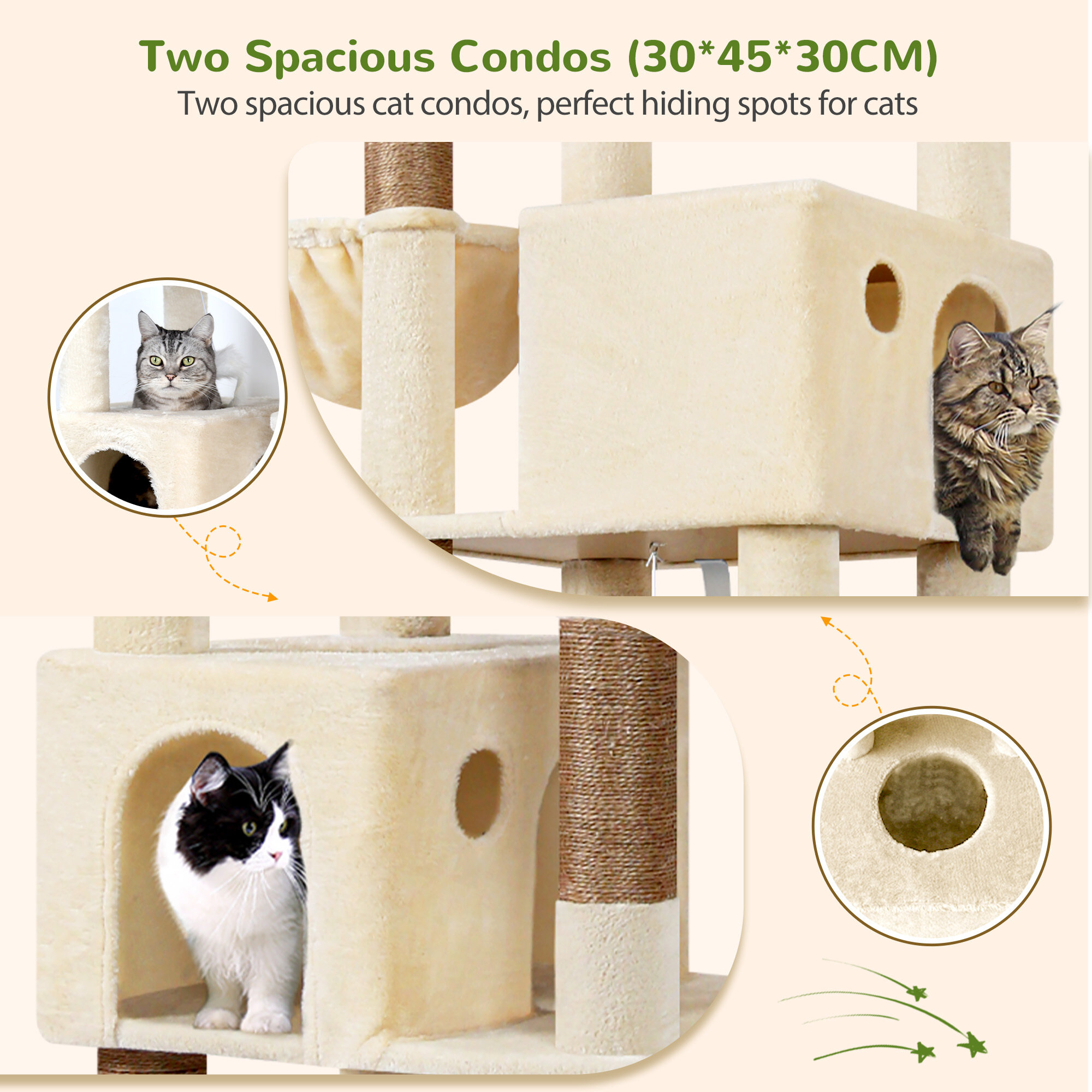 globlazer-s83-arbre-chat-xxl-beige-211-cm image 6