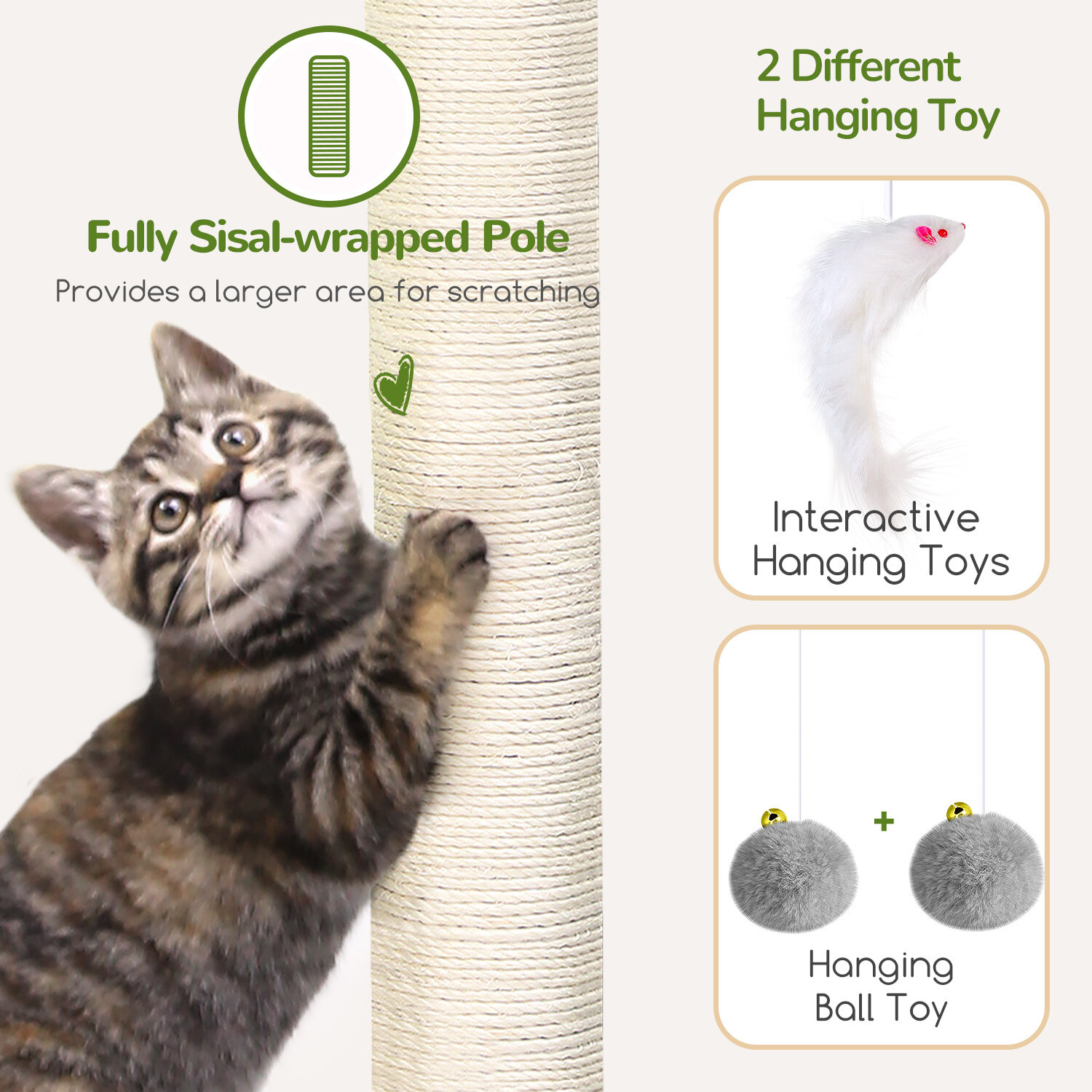 globlazer-f70c-arbre-chat-gris-clair-178-cm-niche image 6
