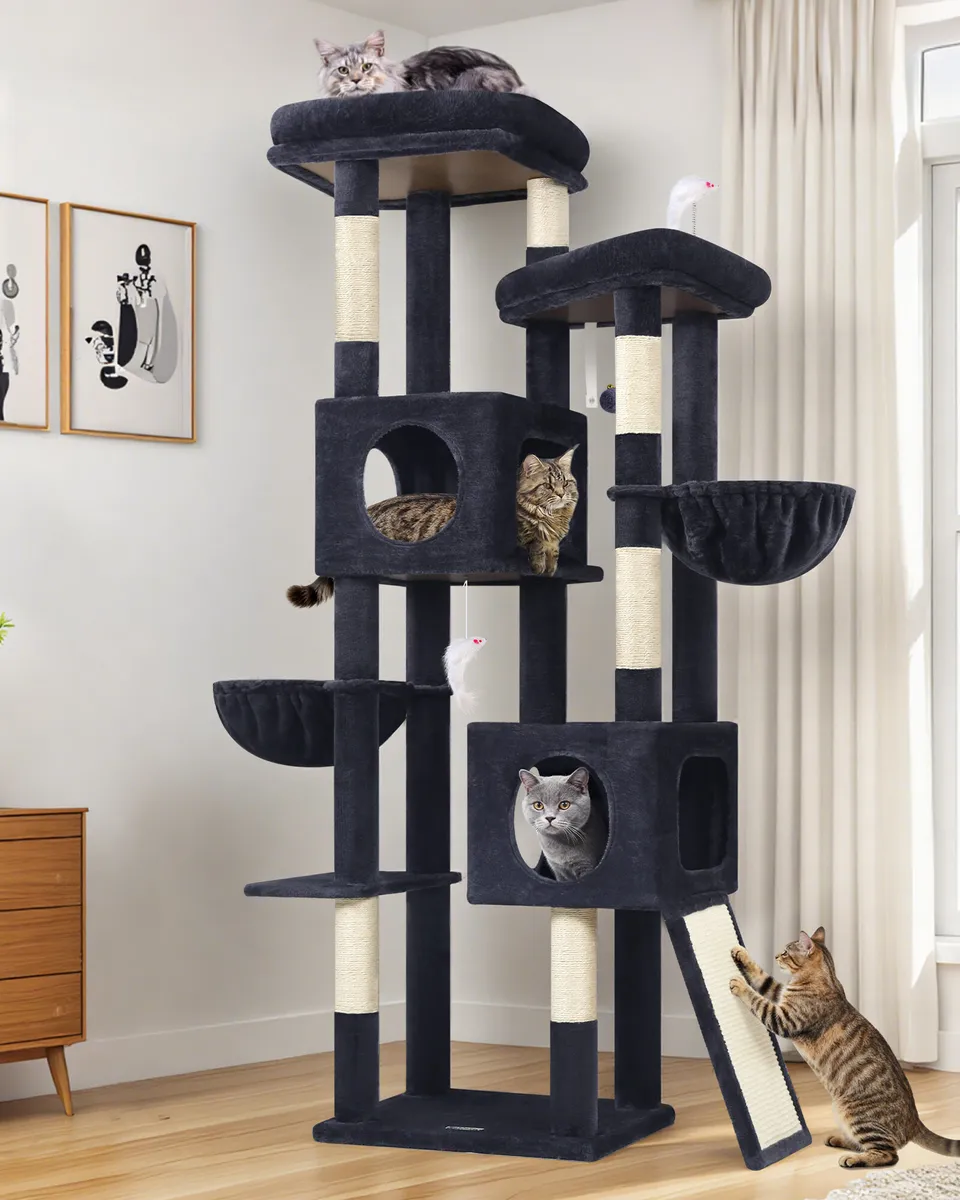 globlazer-s72e-arbre-chat-72-pouces-gris-fonc image 1
