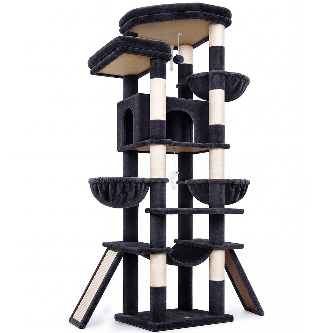 globlazer-f-series-75-pouces-arbre-chat-gris-fonc-condo image 2