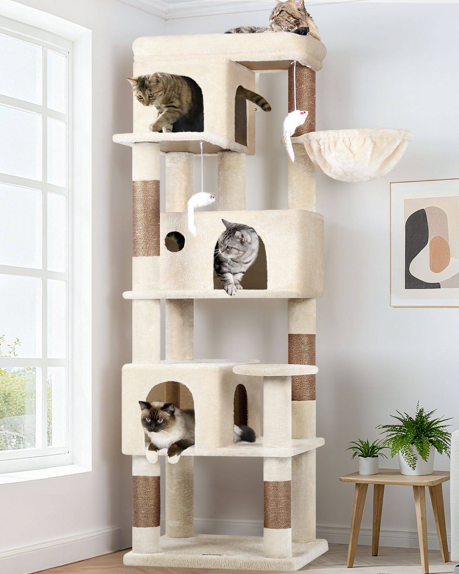 globlazer-f66-f-series-tour-chat-beige-66-pouces image 1