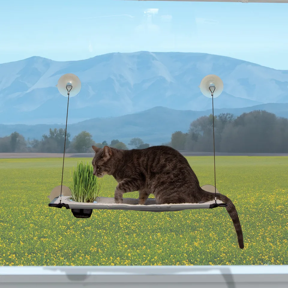 k-h-window-lounger-hamac-fen-tre-chat-herbe-simple image 1