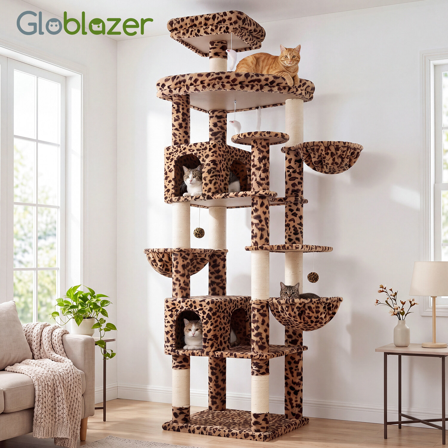 globlazer-s82-arbre-chat-l-opard-82-pouces-g-ant image 8