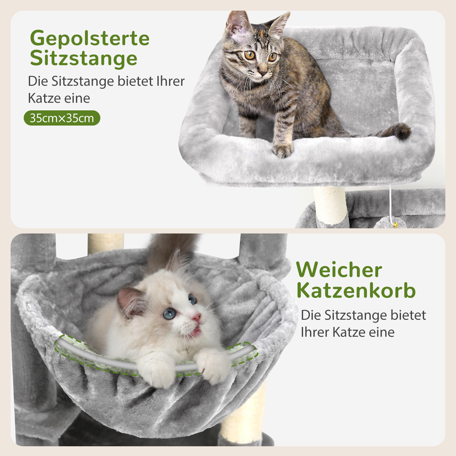 globlazer-f65b-arbre-chat-haut-gris-clair-165-cm image 4