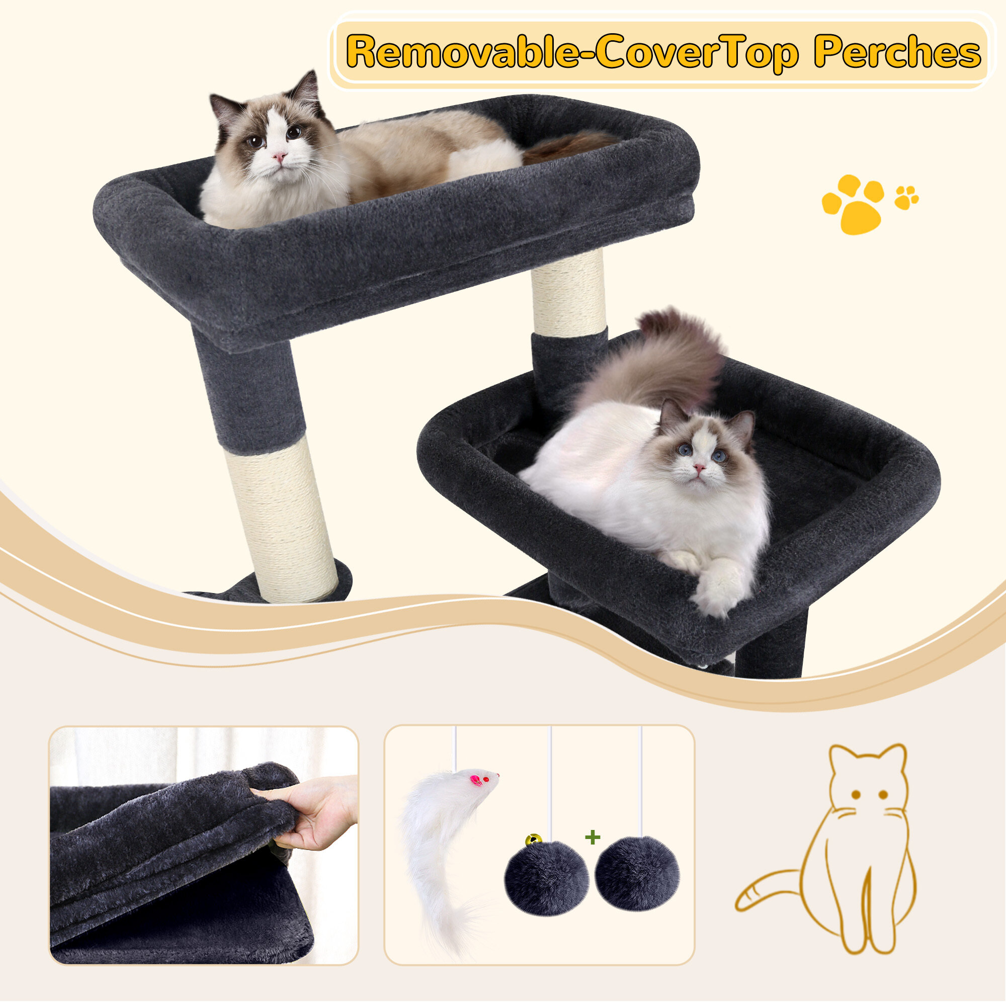 globlazer-s69-arbre-chat-69-pouces-gris-fonc image 4