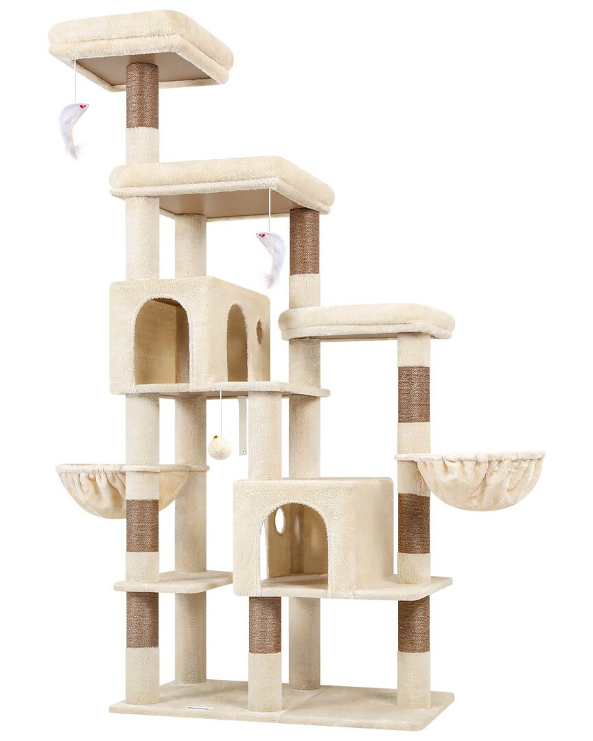 globlazer-f-series-f74f-arbre-chat-beige-74-pouces-stable image 2