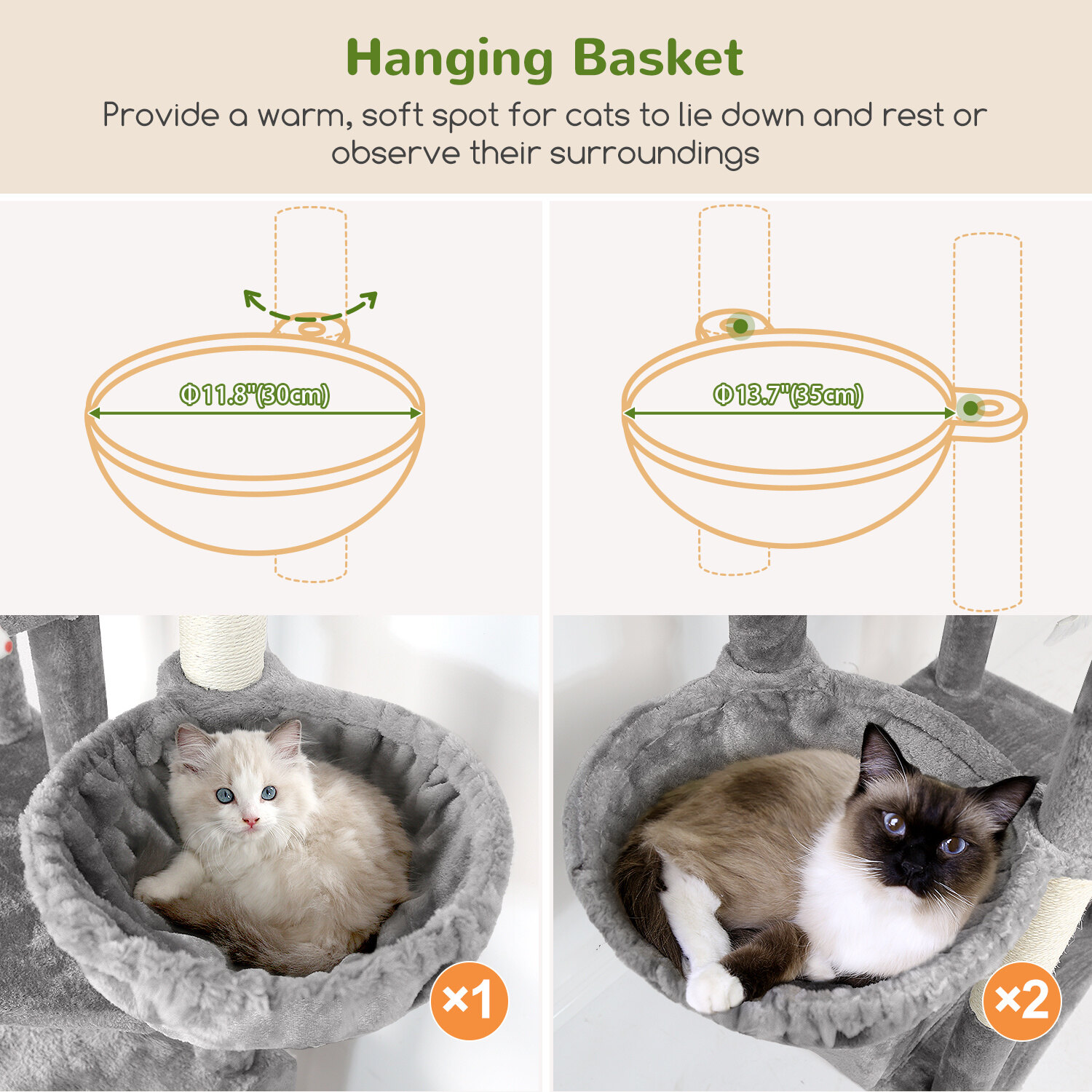 globlazer-f-series-f80f-arbre-chat-gris-clair-80-pouces image 5