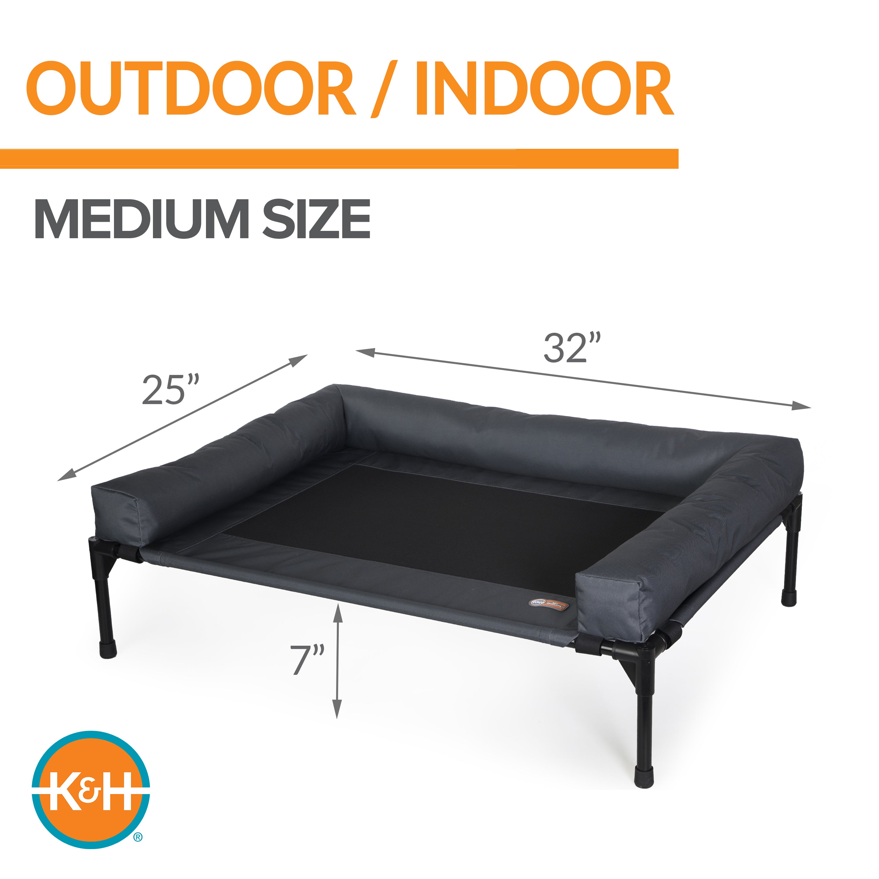 k-h-original-bolster-pet-cot-lit-chien-sur-lev-large-charcoal-imperm-able image 8